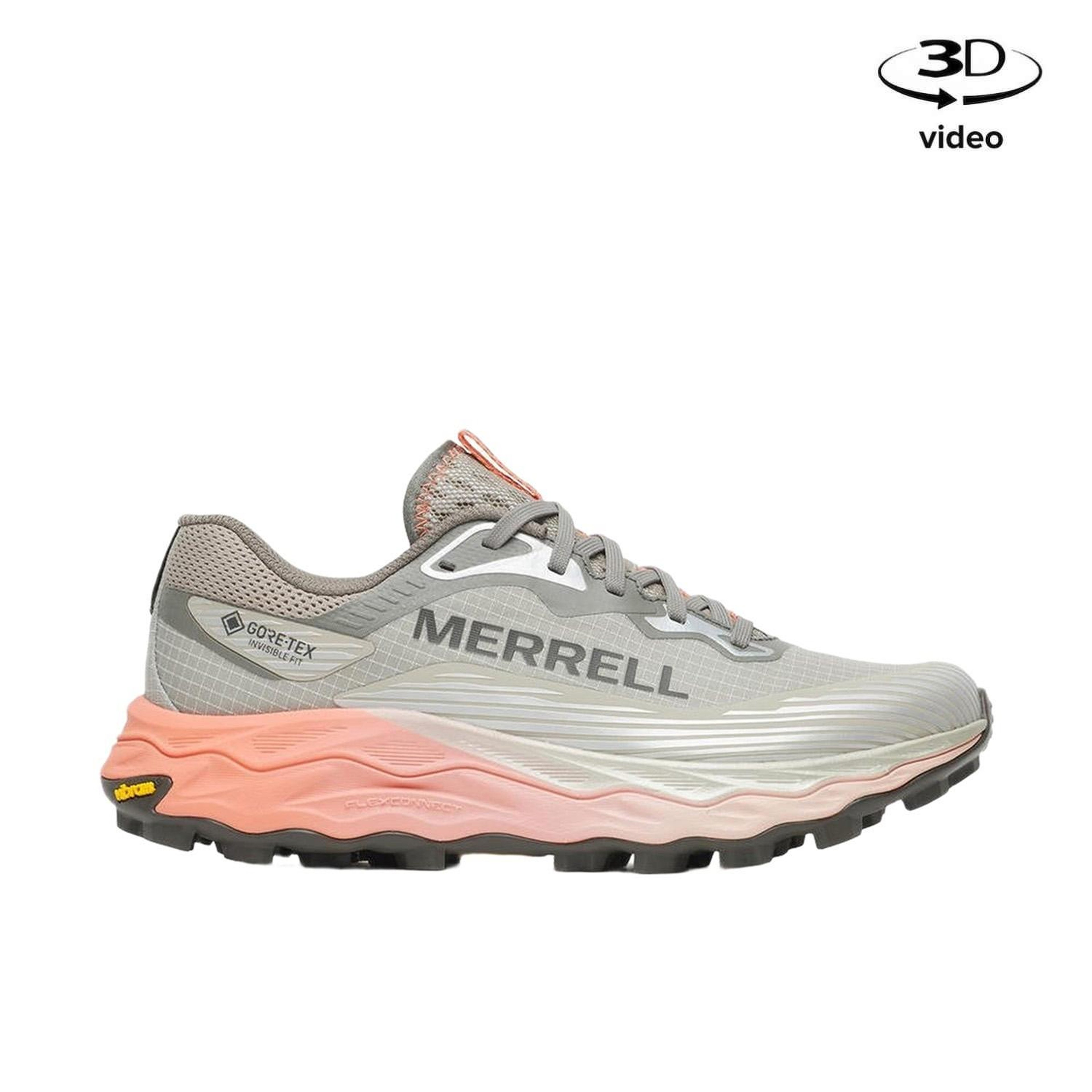 Merrell Agility Peak 6 Gore-Tex Kadın Gri Patika Koşu Ayakkabısı