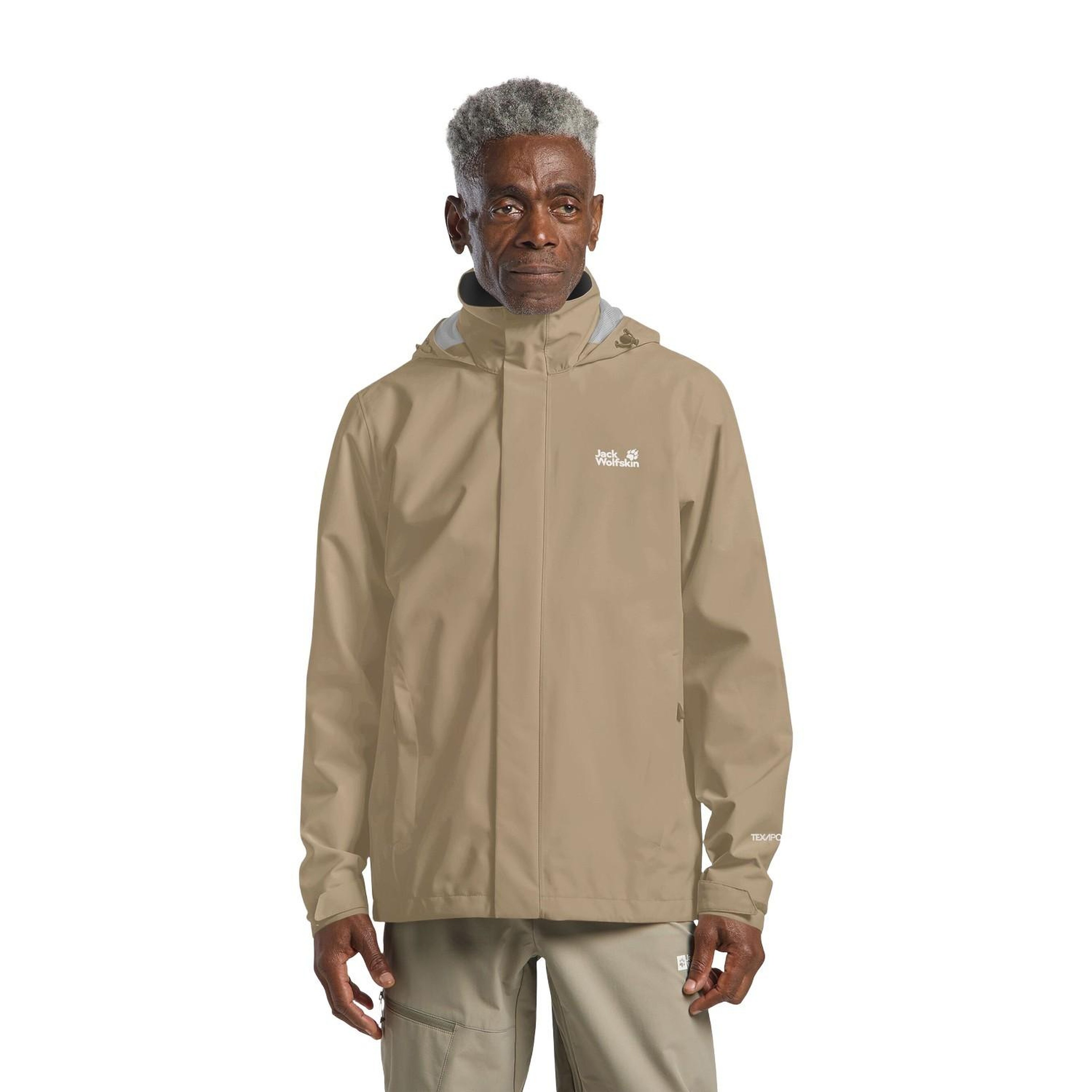 Jack Wolfskin Trailtime 2L Erkek Bej Outdoor Ceketi