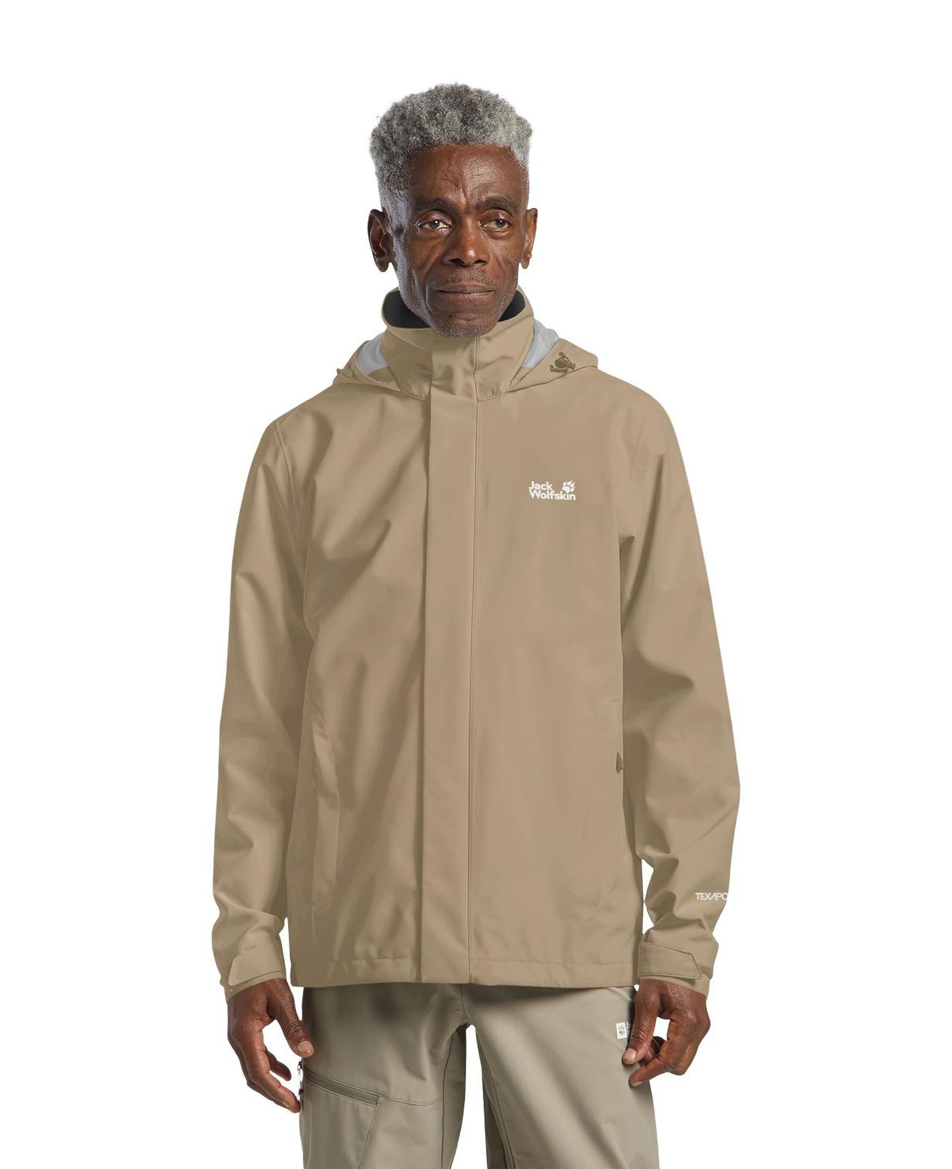 Jack Wolfskin Trailtime 2L Erkek Bej Outdoor Ceketi