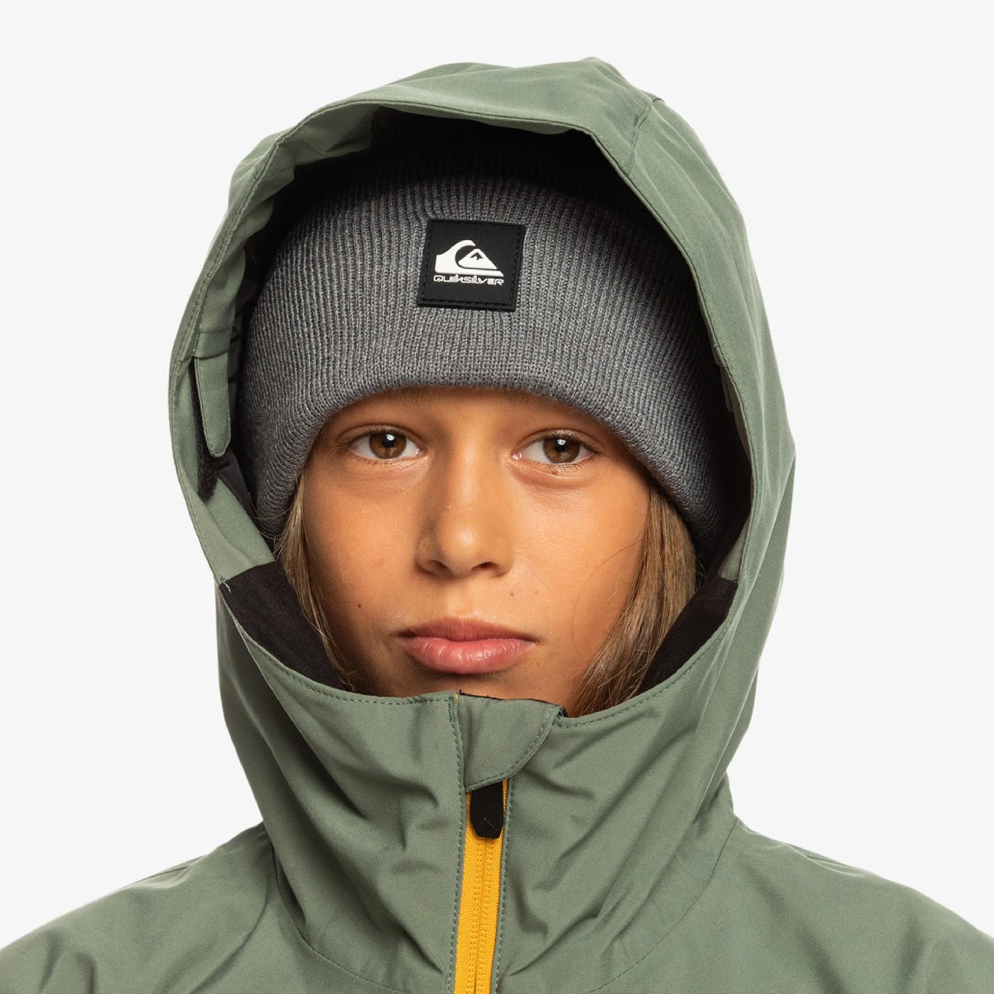 Quiksilver Steeze Youth Unisex Çocuk Yeşil Snowboard Ceketi