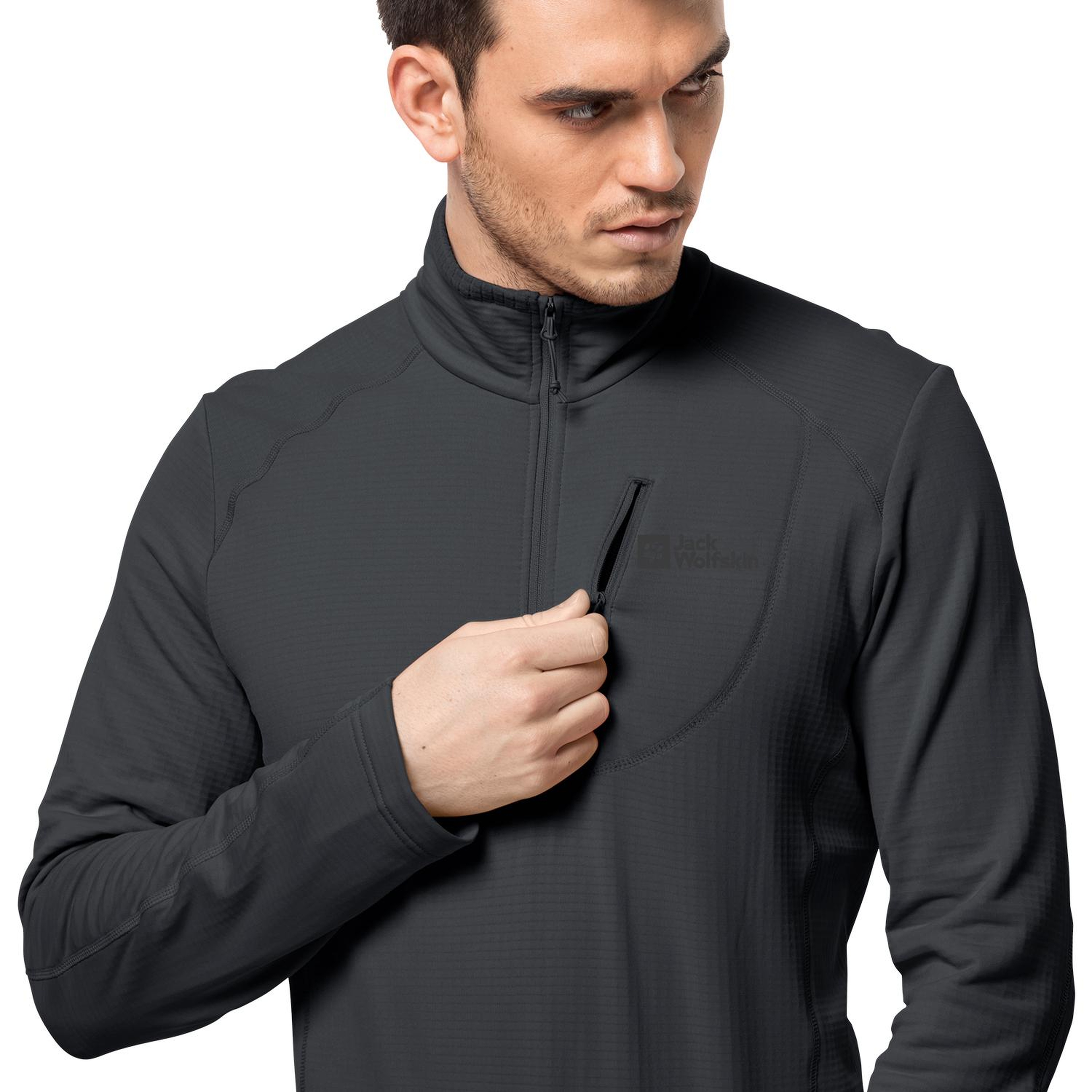 Jack Wolfskin Kolbenberg Hz Erkek Gri Polar