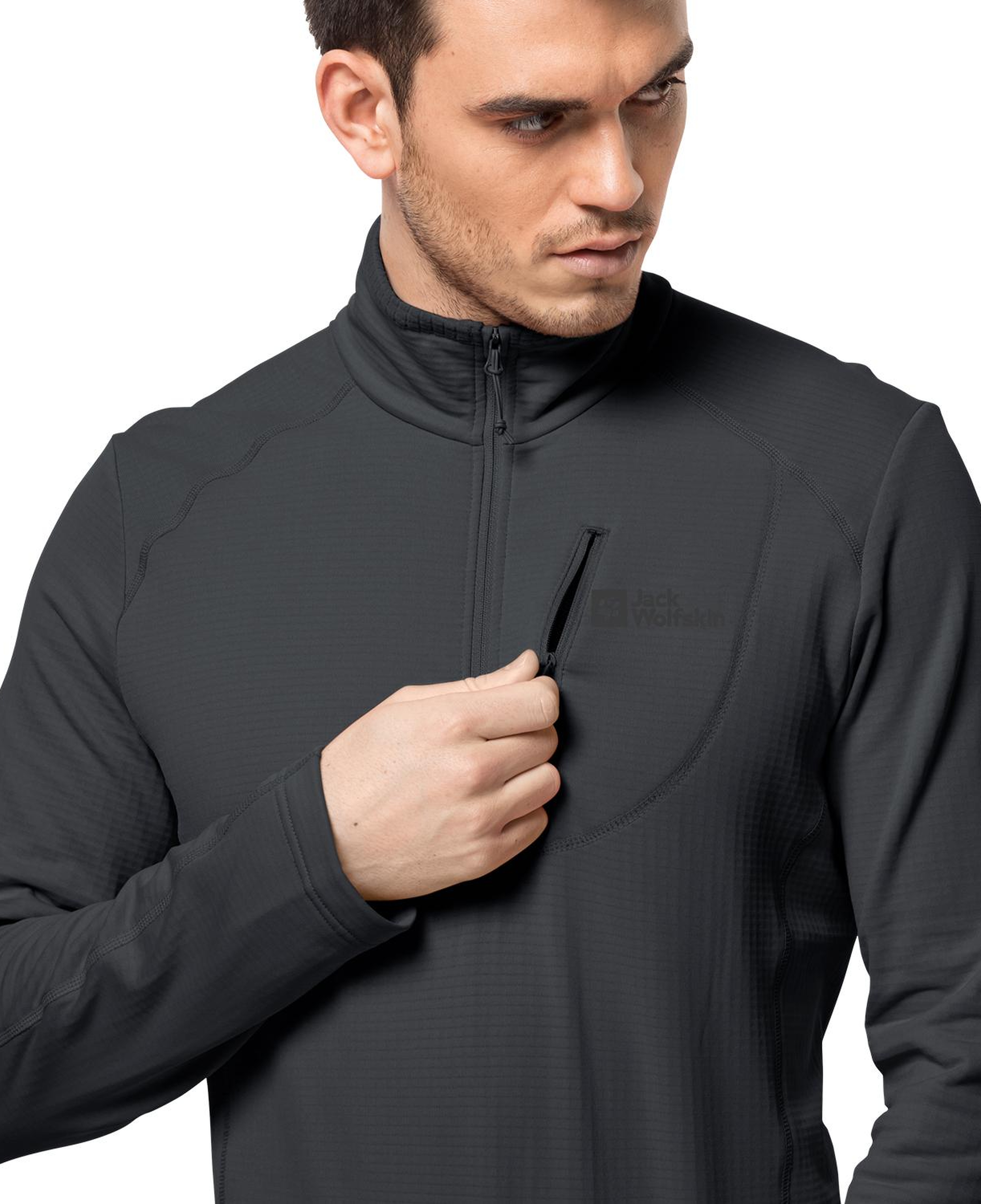 Jack Wolfskin Kolbenberg Hz Erkek Gri Polar