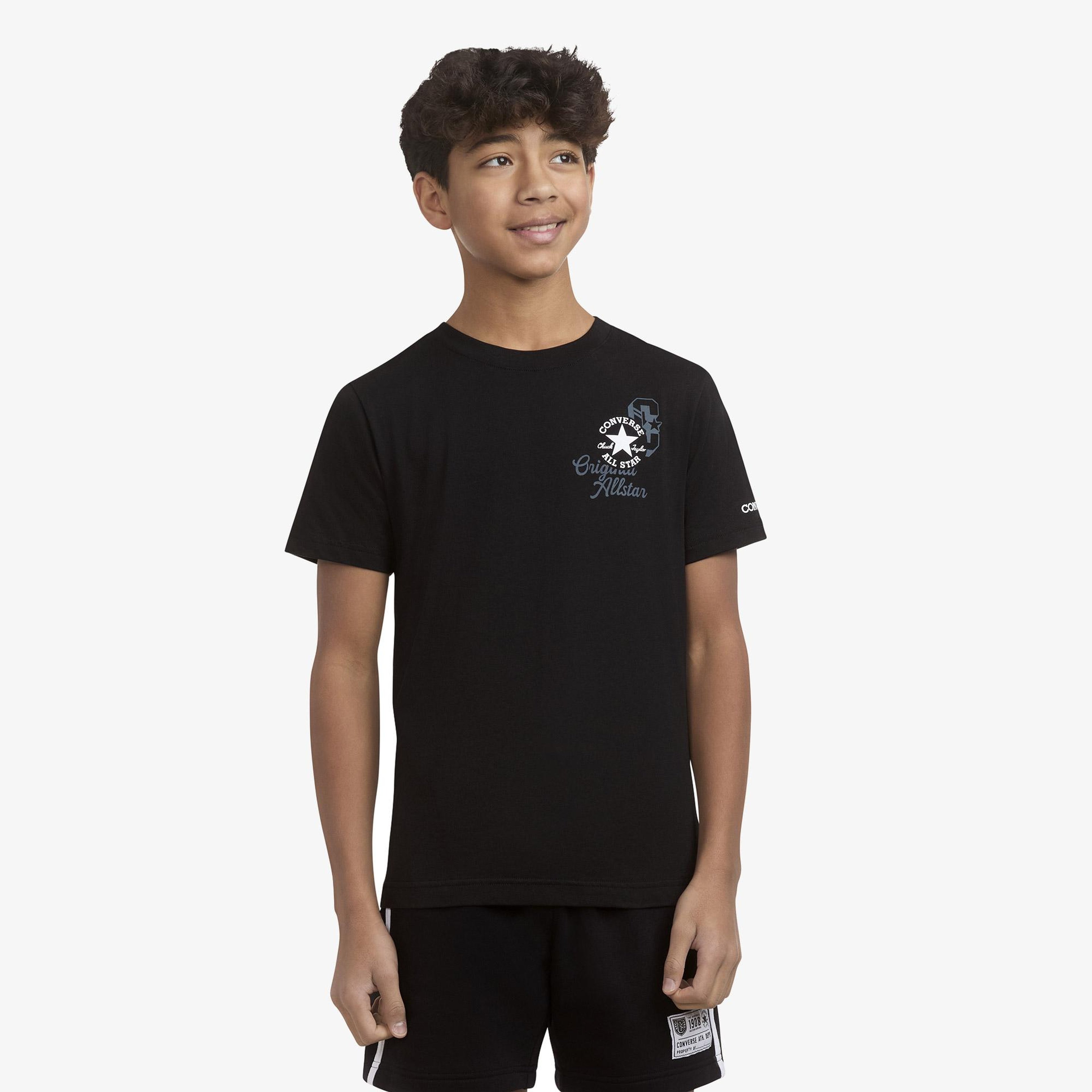 Converse Çocuk Siyah T shirt