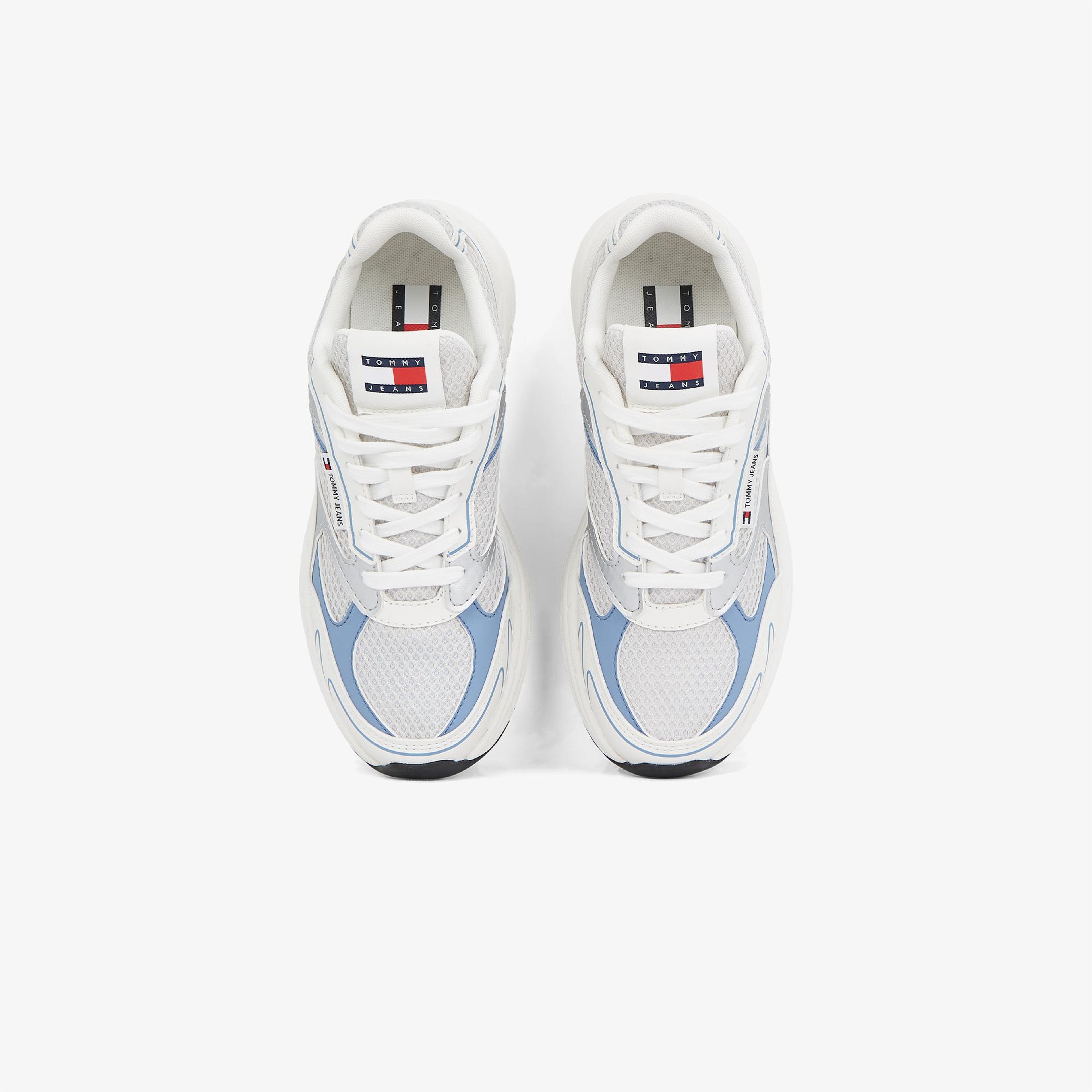 Tommy Hilfiger The Coney Metallic Kadın Beyaz Sneaker
