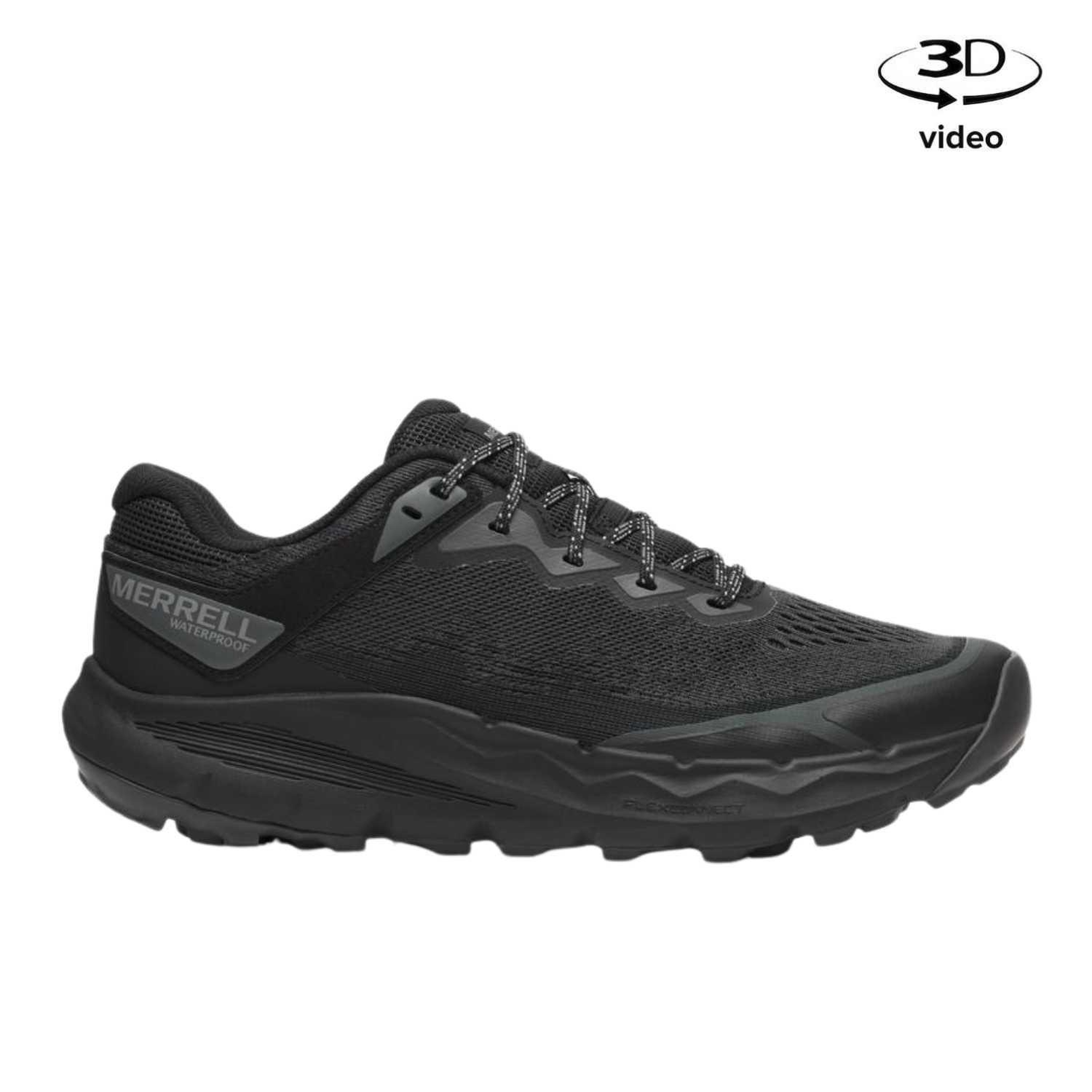 Merrell Nova 4 Waterproof Erkek Siyah Patika Koşusu Ayakkabısı