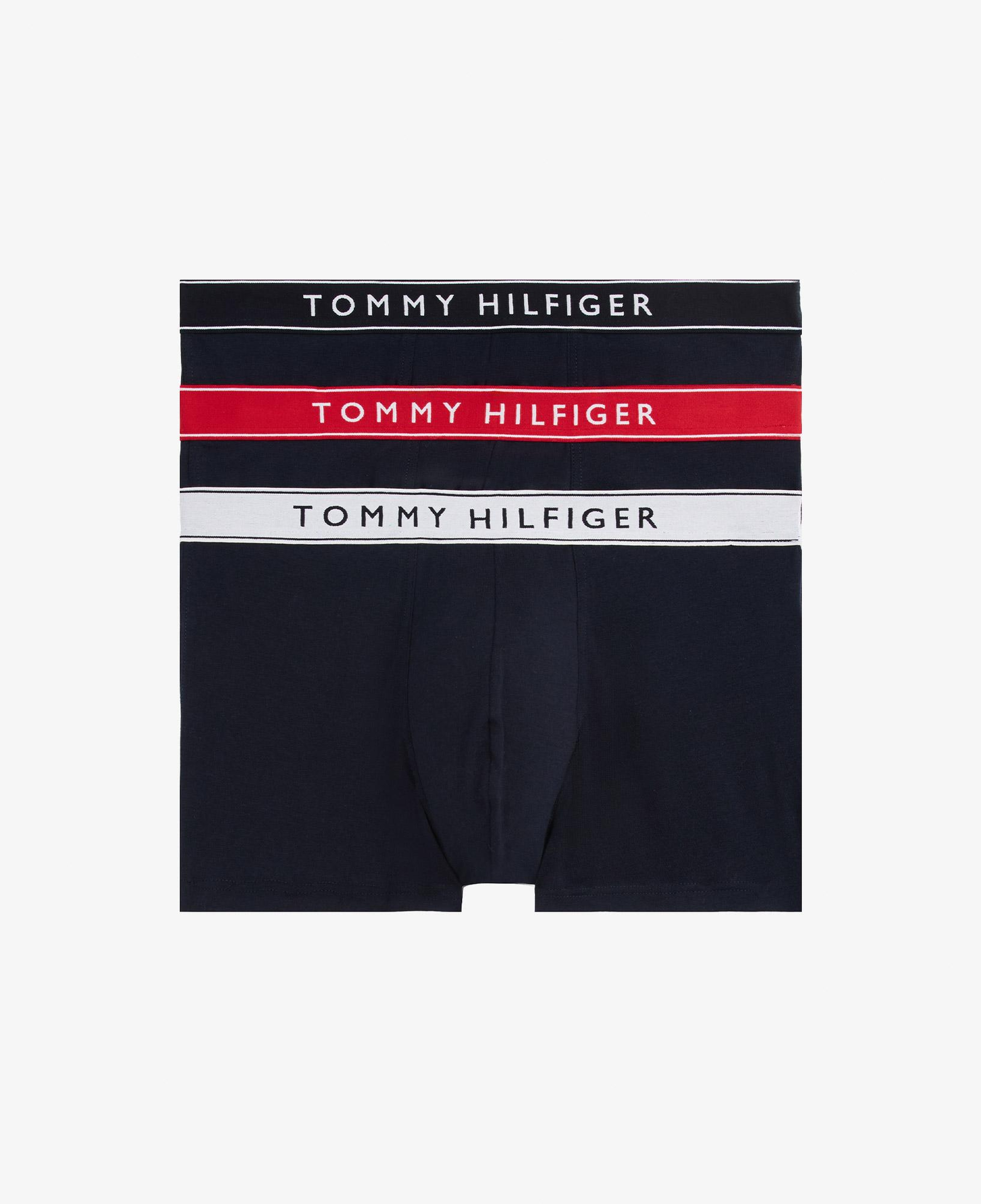 Tommy Hilfiger Lastikli Logolu Erkek Lacivert 3'lü Boxer
