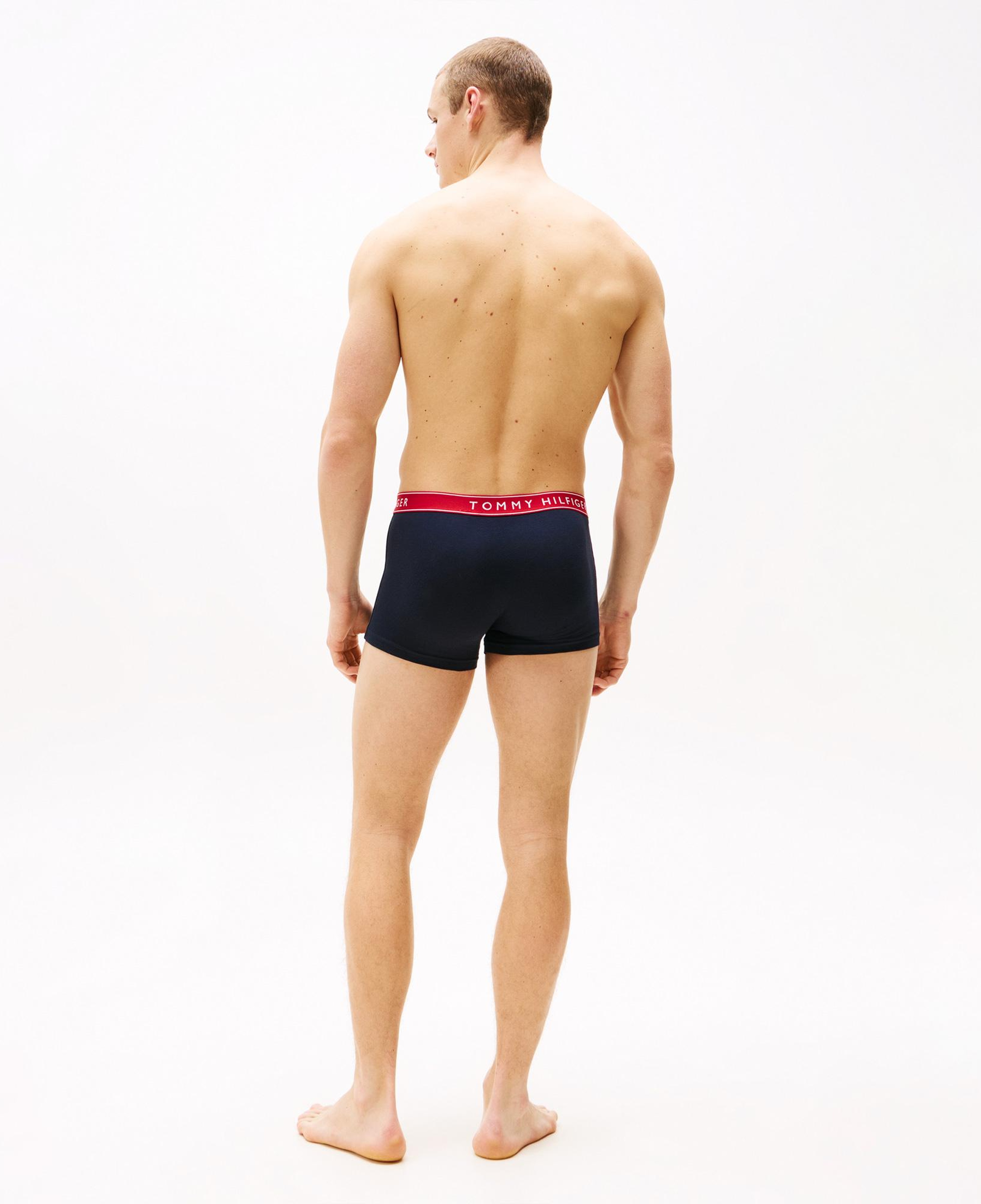 Tommy Hilfiger Lastikli Logolu Erkek Lacivert 3'lü Boxer