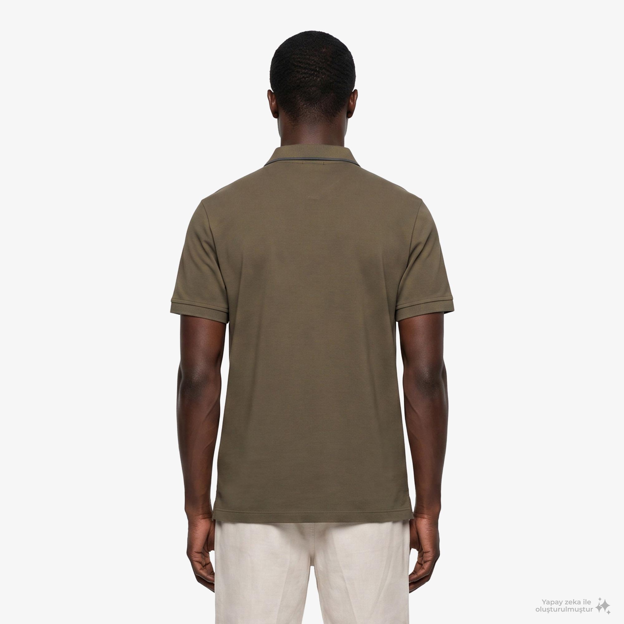 Calvin Klein Refined Pique Tipped Classic Erkek Sarı Polo