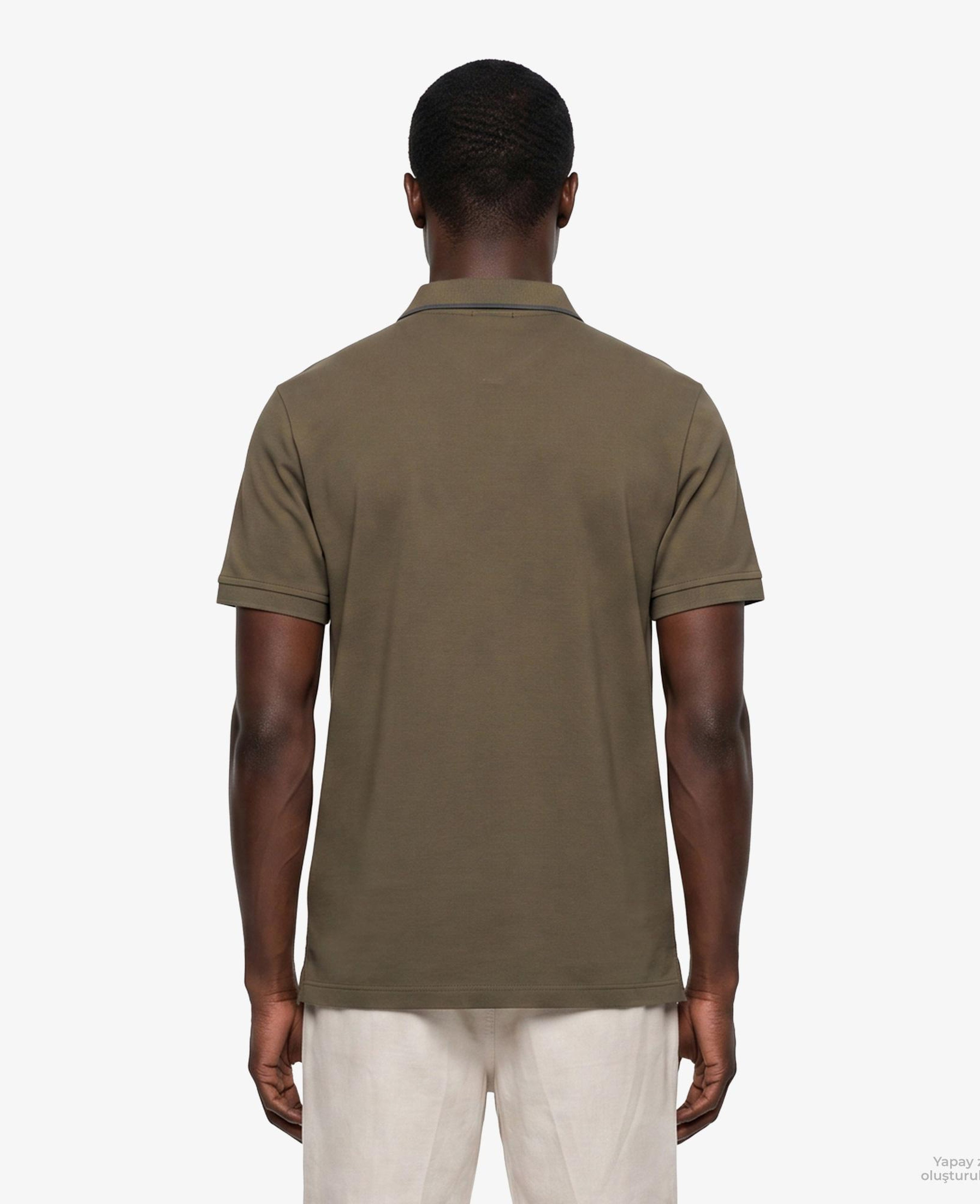 Calvin Klein Refined Pique Tipped Classic Erkek Sarı Polo