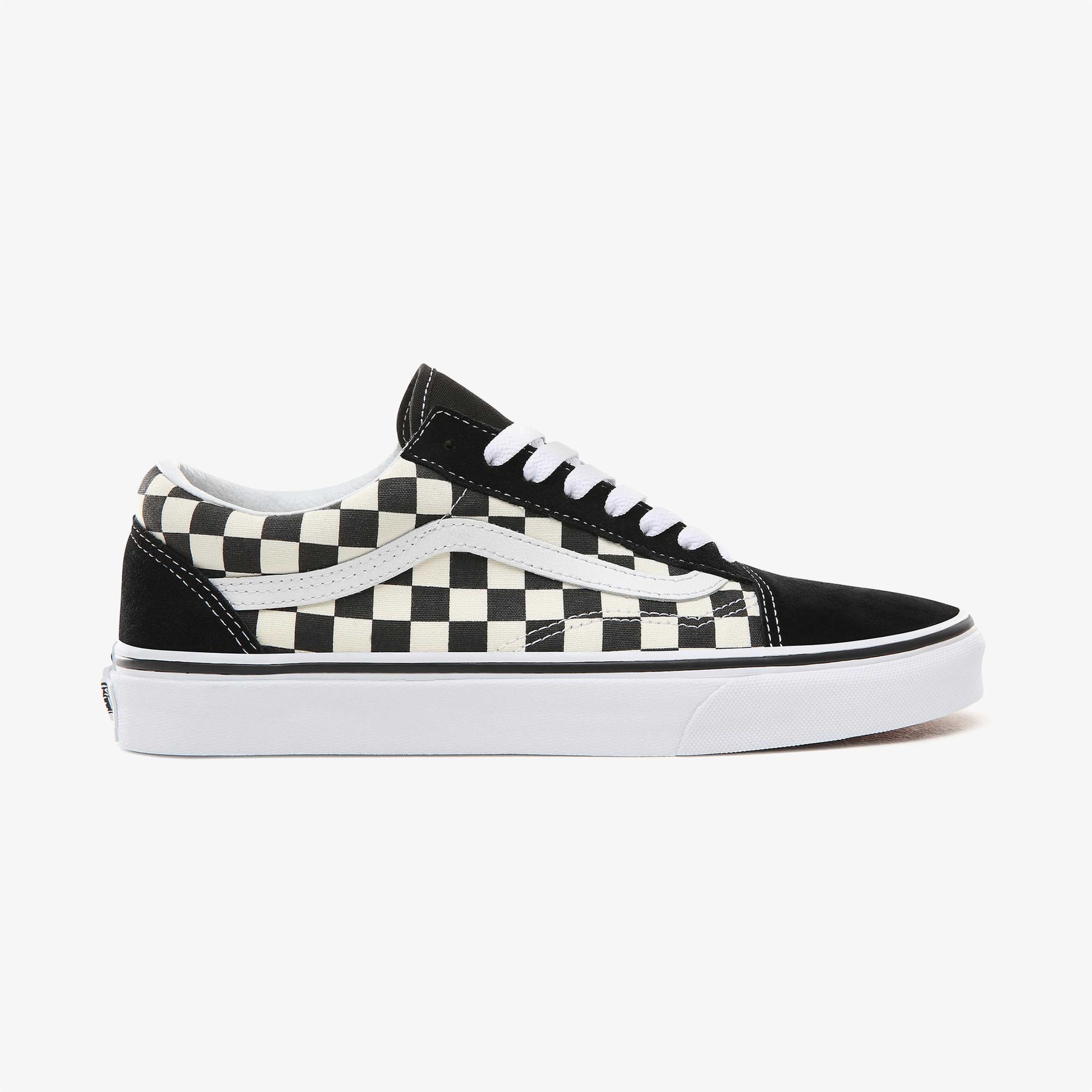 Vans  Primary Check Old Skool Siyah - Bej Unisex Sneaker