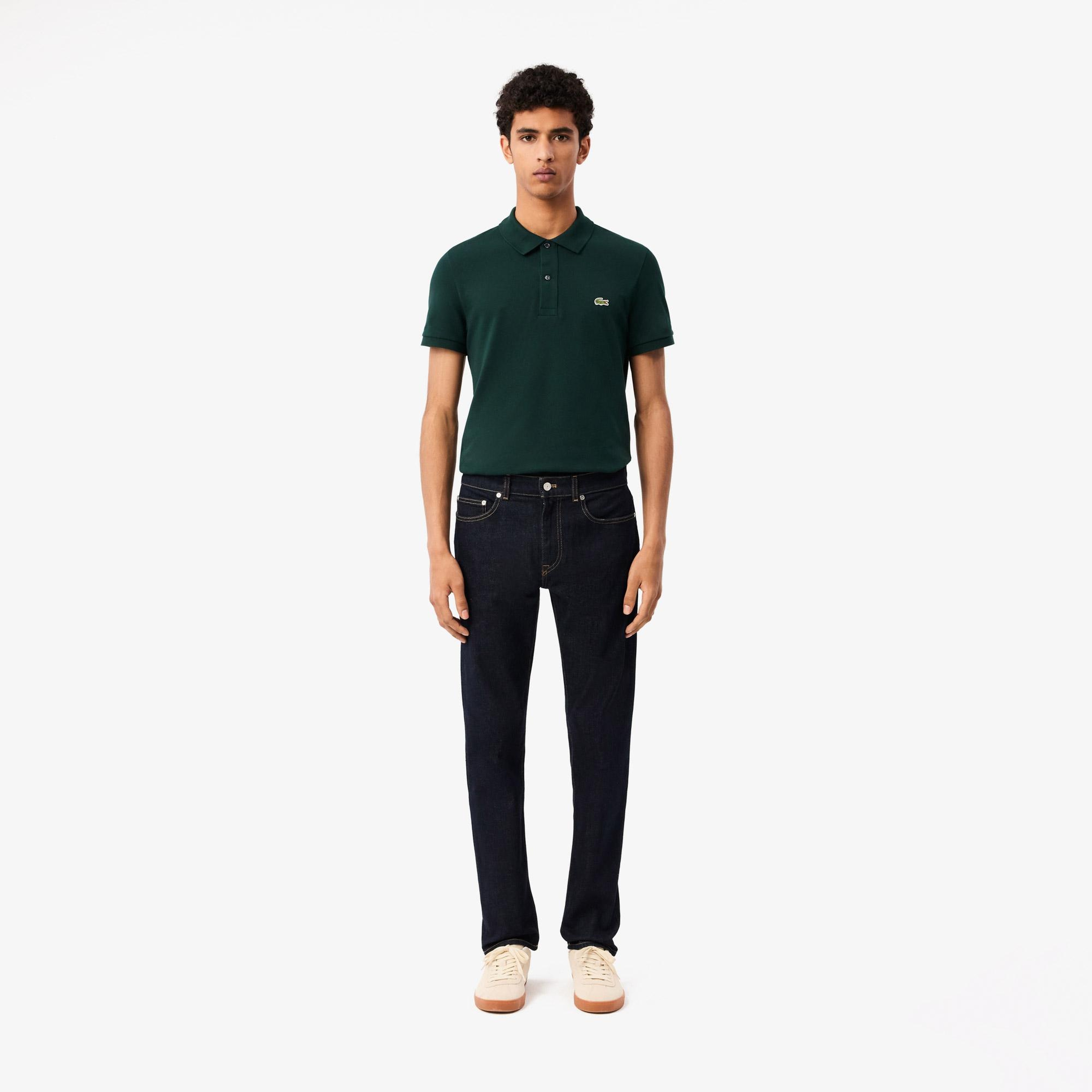 Erkek Slim Fit Koyu Mavi Jean Pantolon