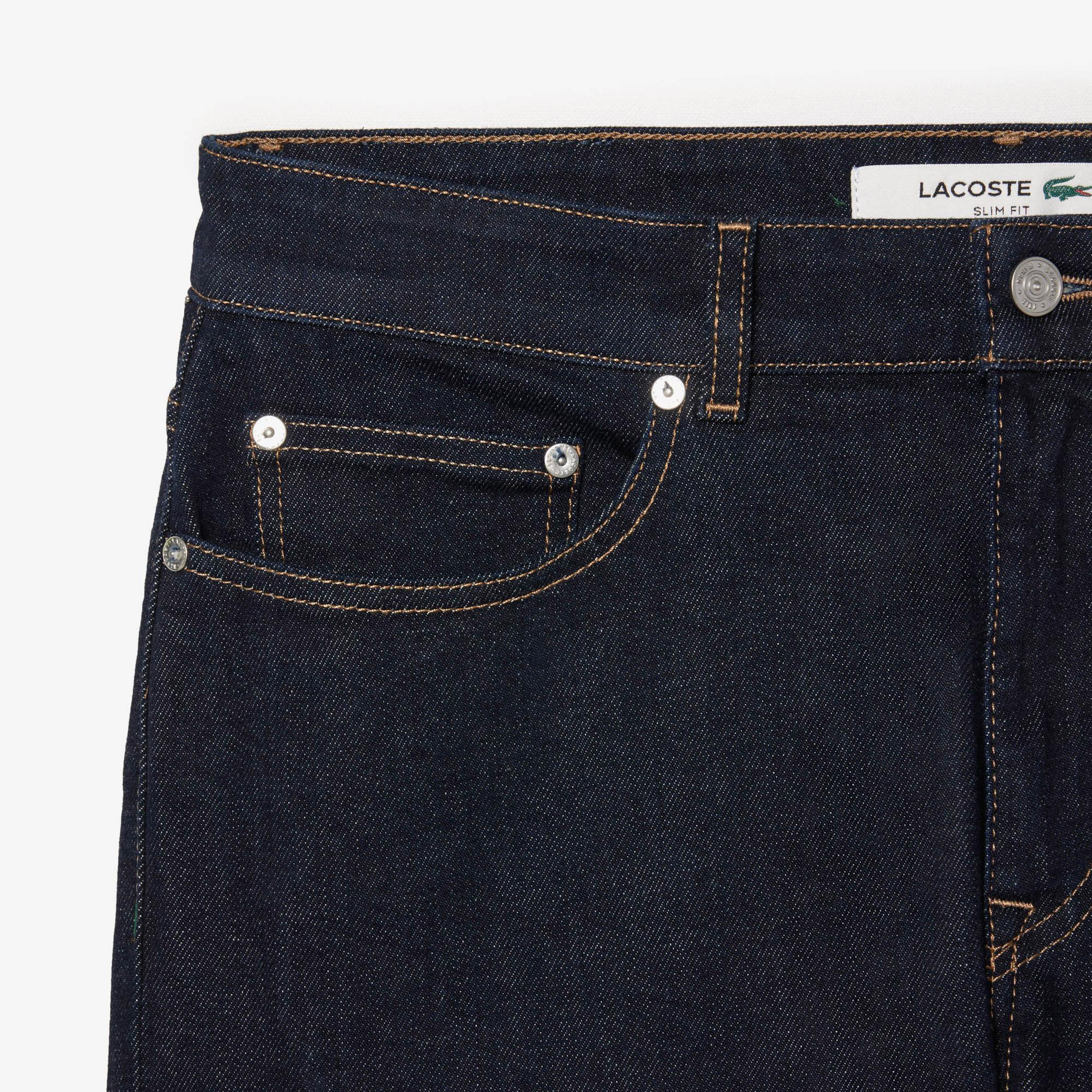 Erkek Slim Fit Koyu Mavi Jean Pantolon