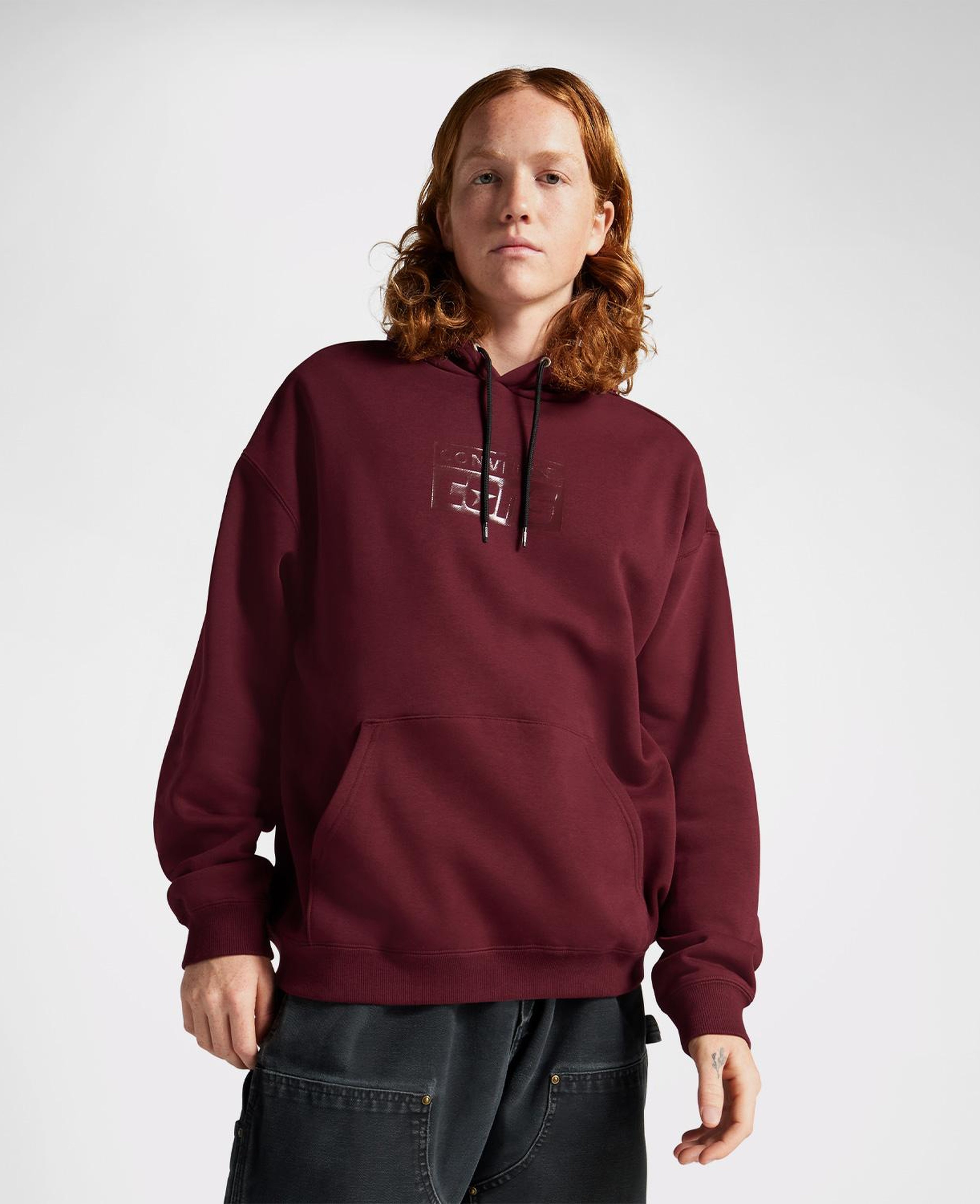 Converse Cons Erkek Bordo Hoodie