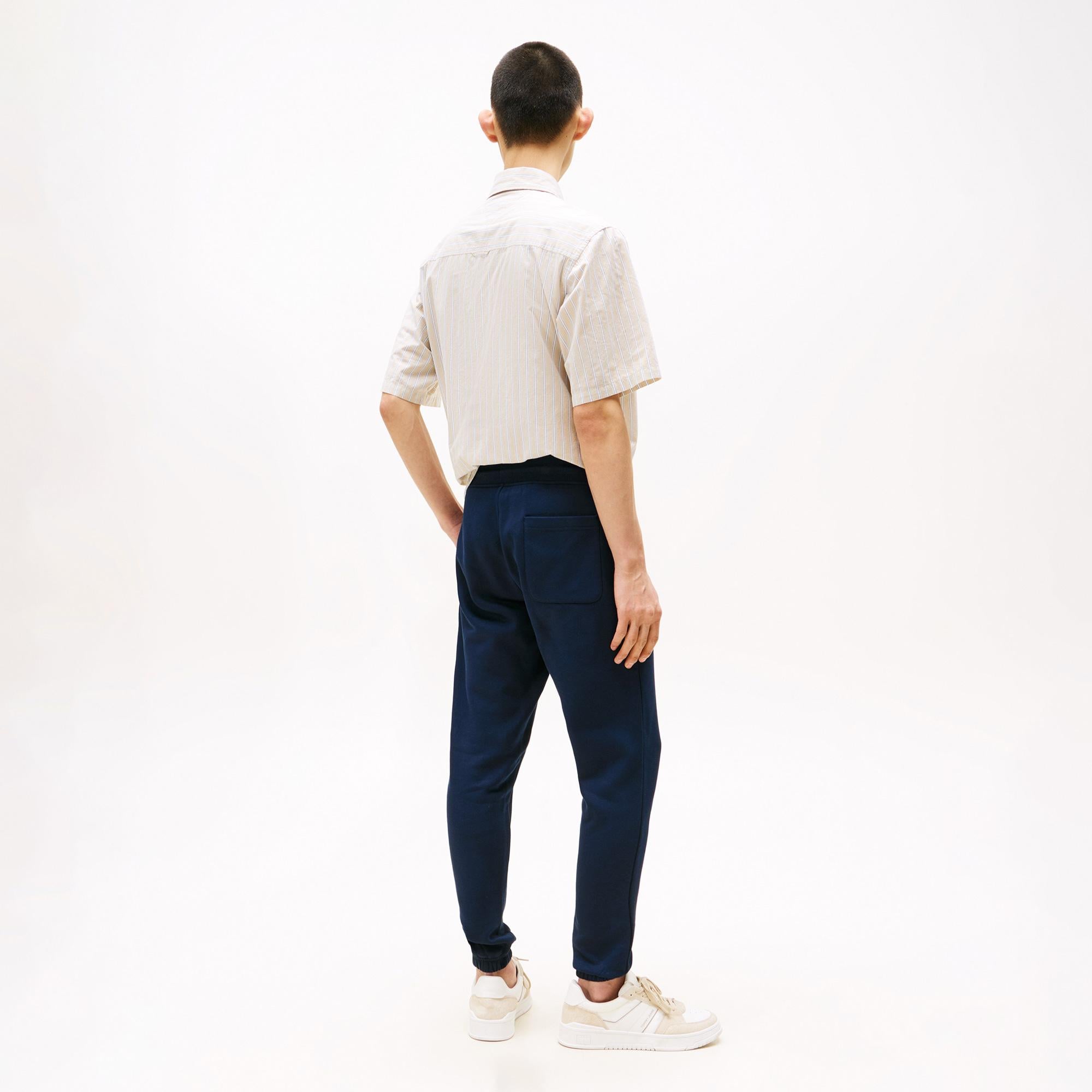 Tommy Hilfiger Jeans Slim Flag Erkek Lacivert Eşofman Altı