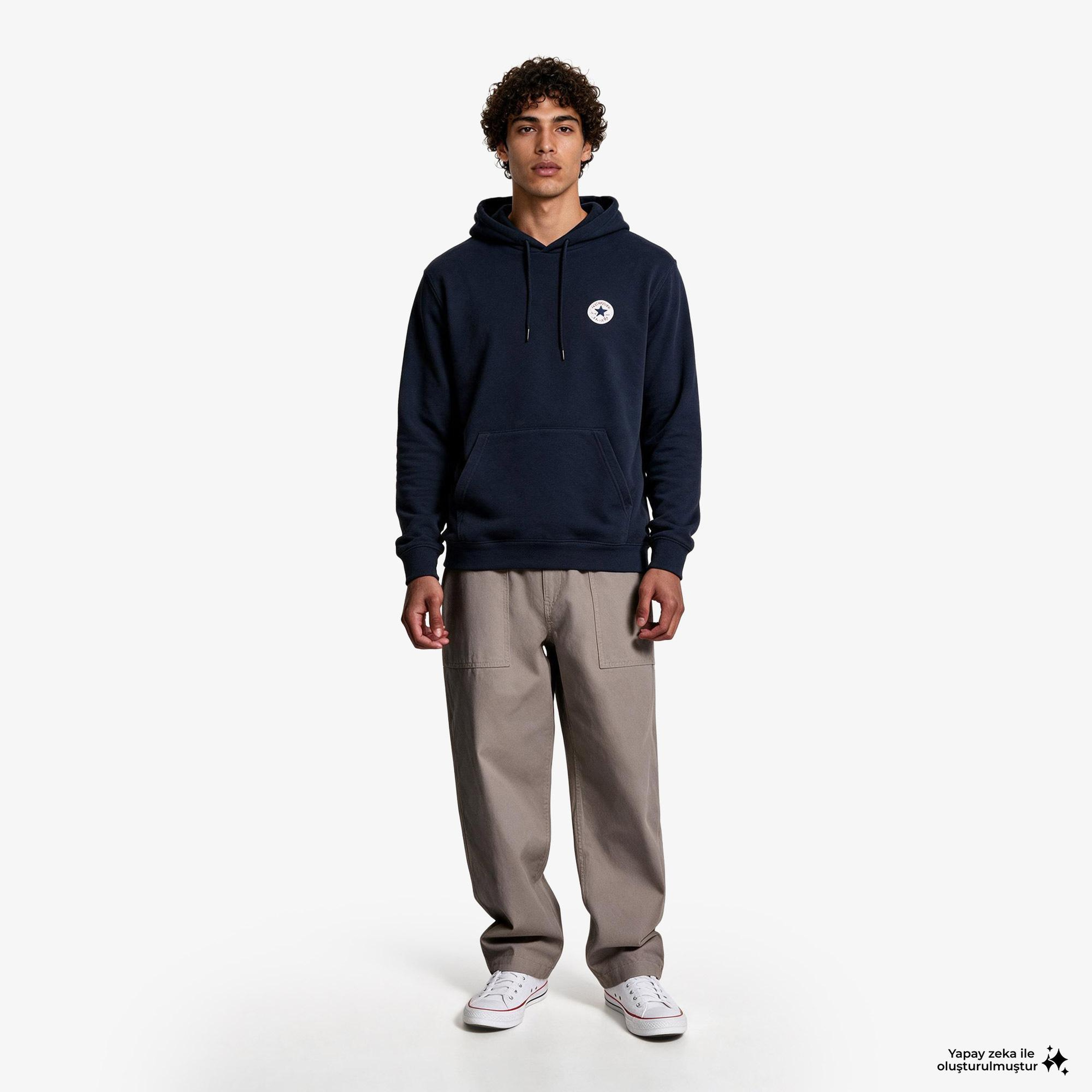 Converse Go-To Unisex Siyah Hoodie