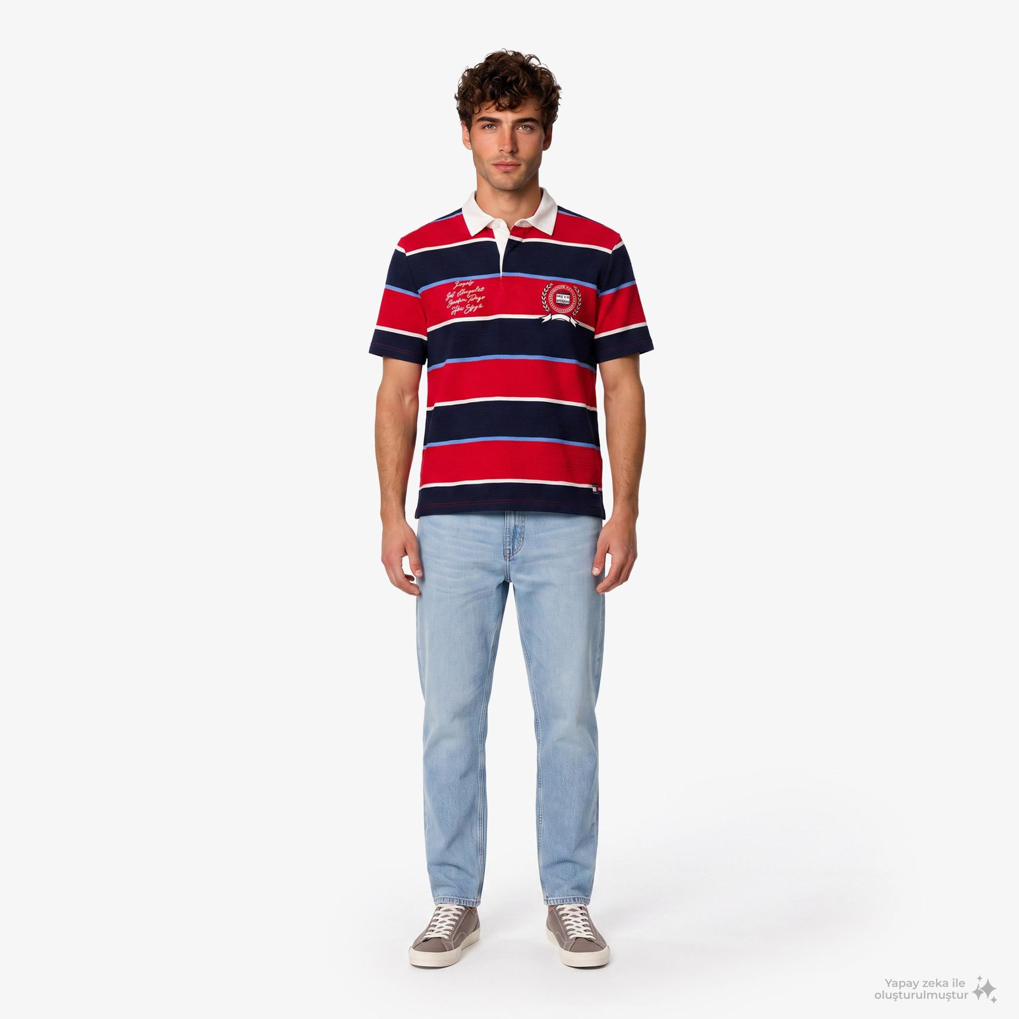 Tommy Hilfiger Rugby Erkek Kırmızı Polo Yaka T-Shirt