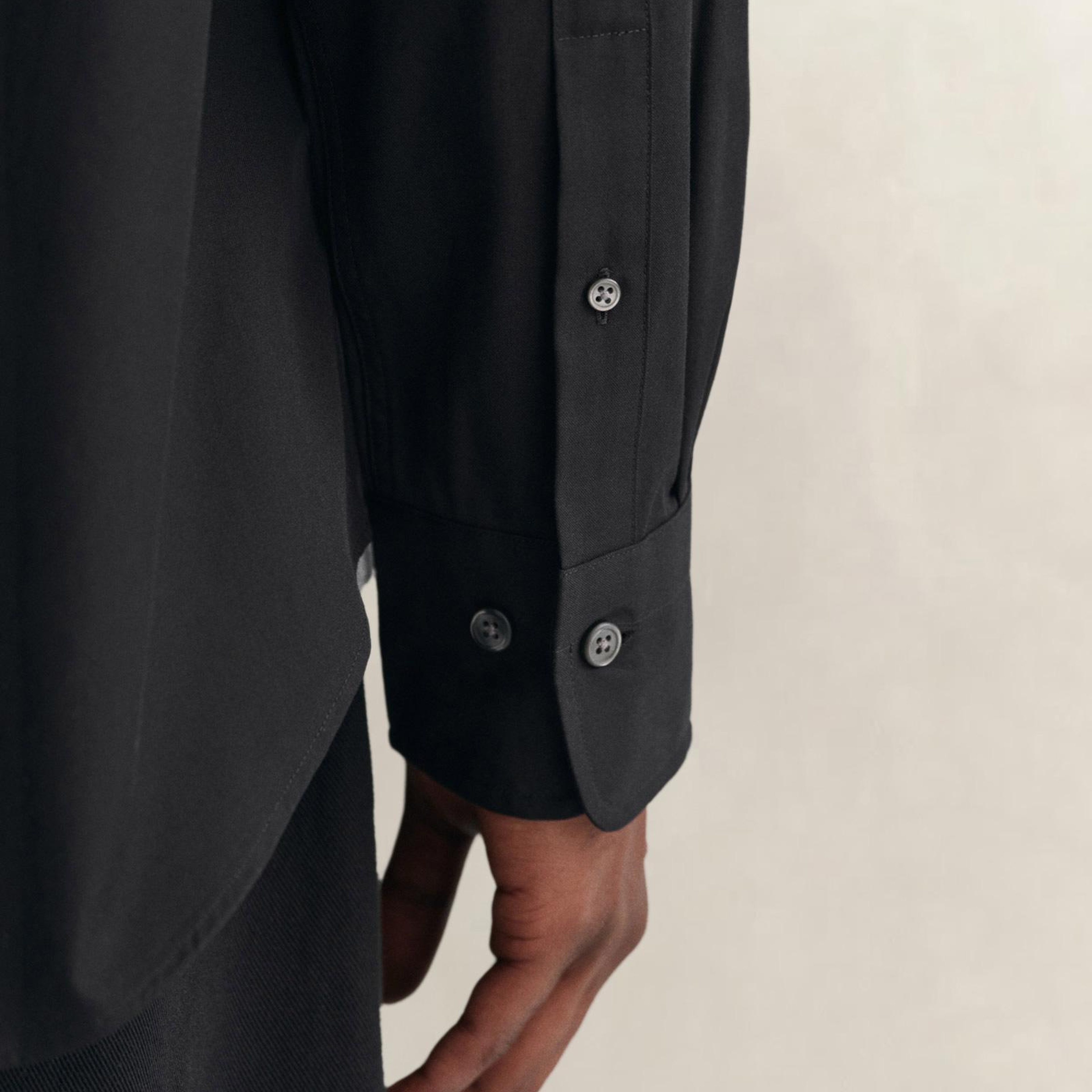 GANT Erkek Siyah Regular Fit Düğmeli Yaka Oxford Gömlek