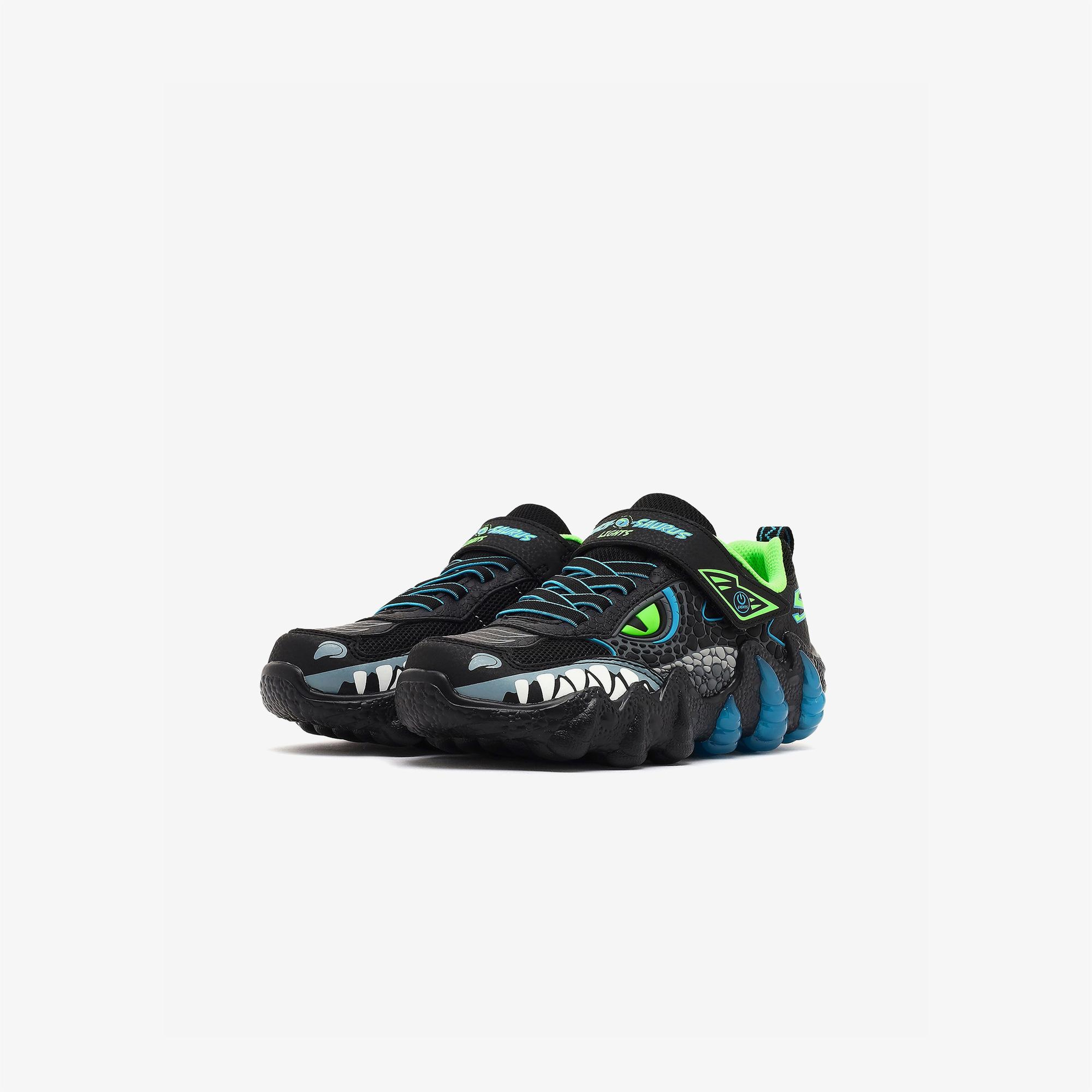Skechers Skechosaurus Lights 2.0 Çocuk Siyah Işıklı Spor Ayakkabı