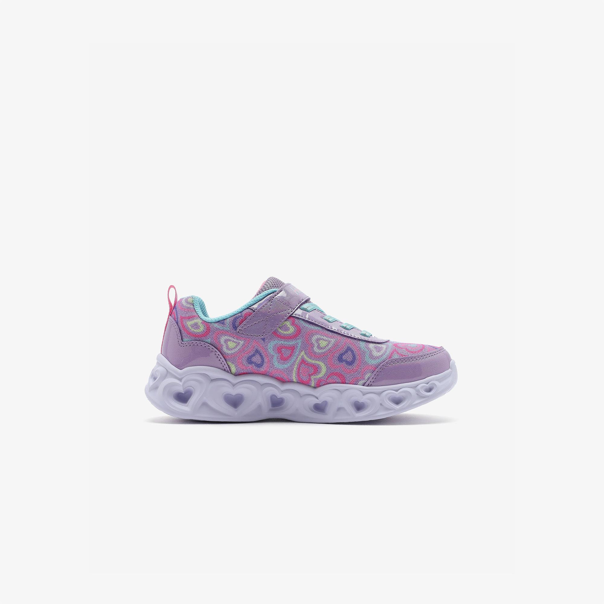 Skechers Heart Lights Boogie Love Çocuk Mor Işıklı Spor Ayakkabı