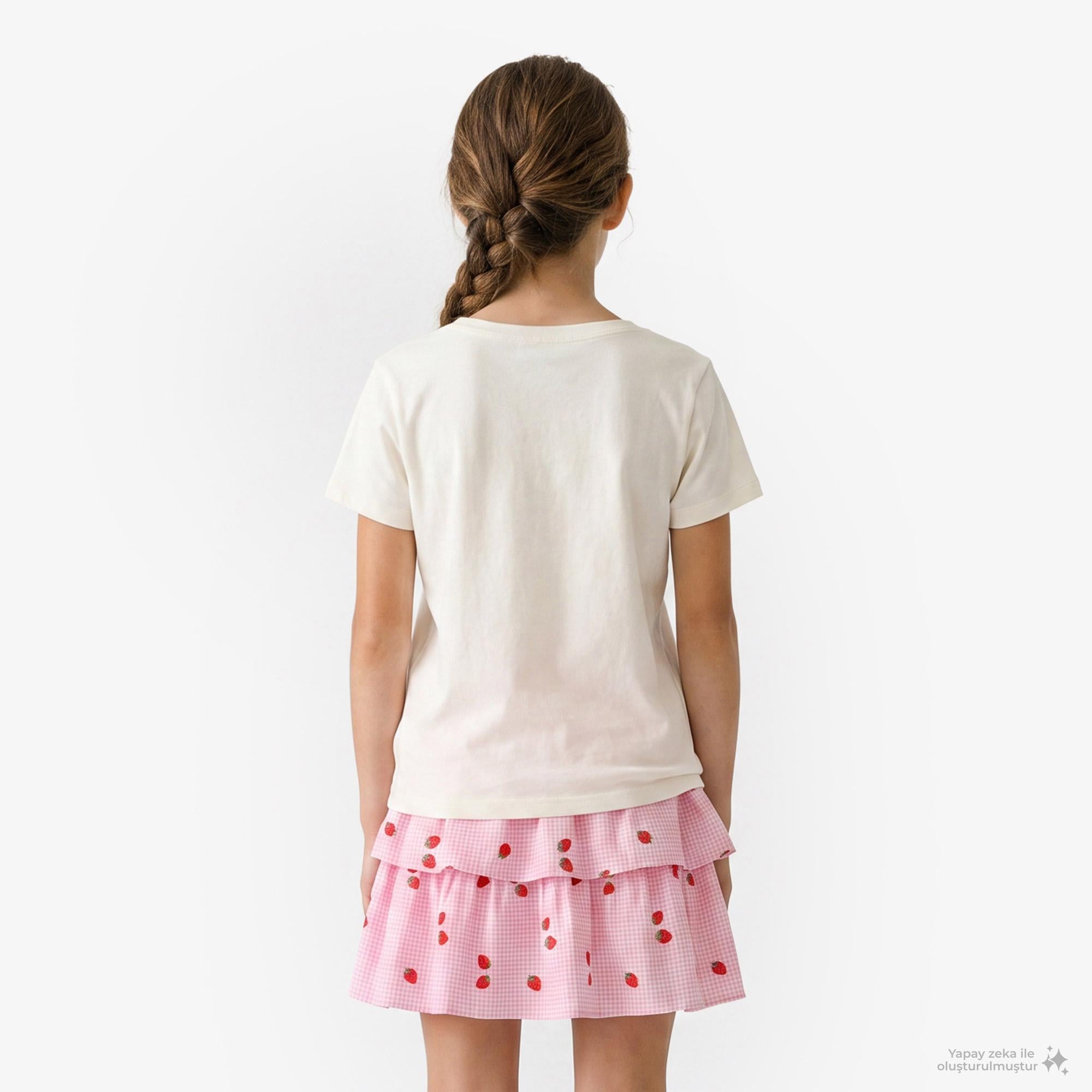 Gap Logo Çocuk Krem T-Shirt