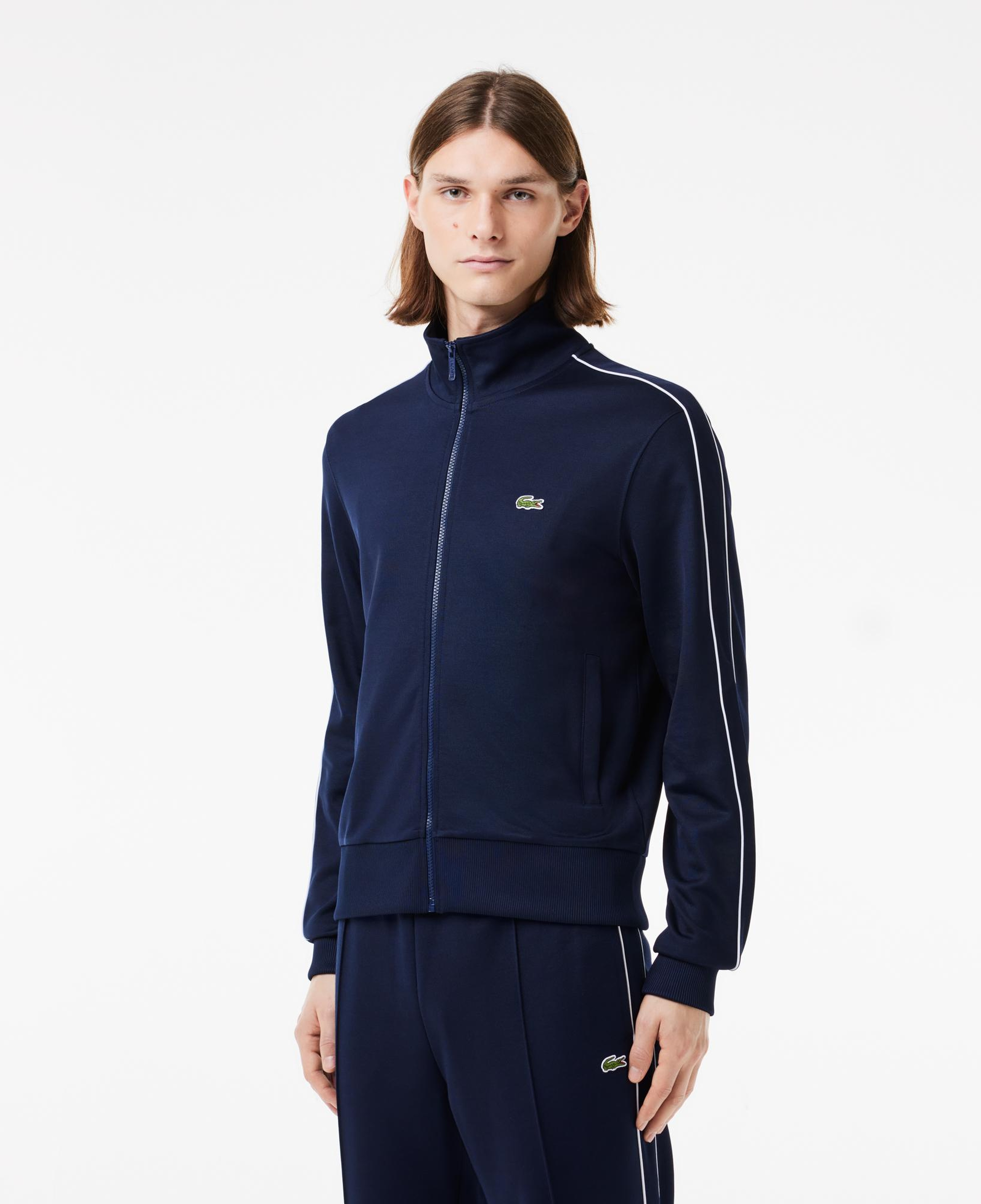 Lacoste Erkek Regular Fit Fermuarlı Lacivert Sweatshirt