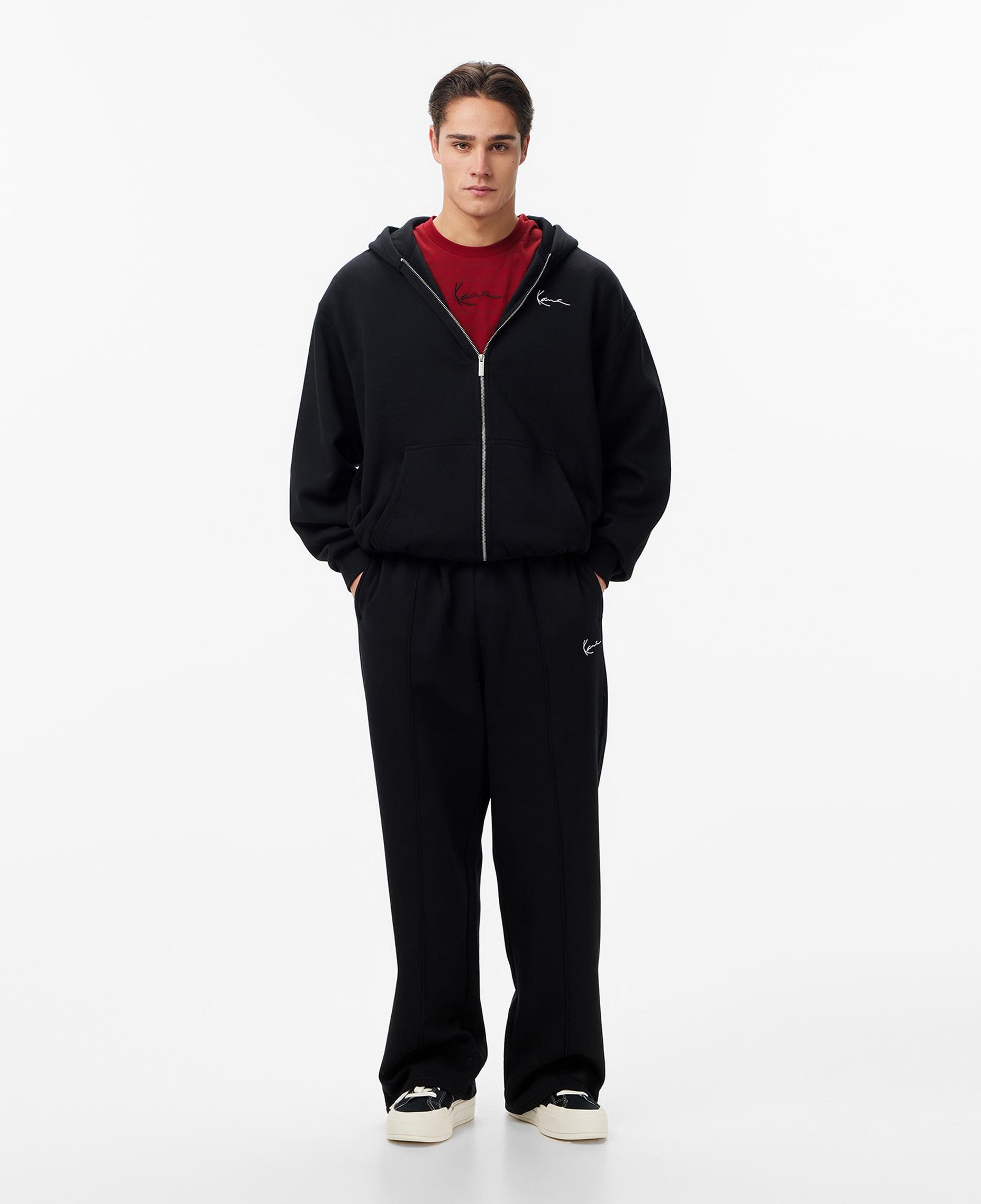 Karl Kani Small Chest Signature Essential Oversized Zip Erkek Siyah Sweatshirt