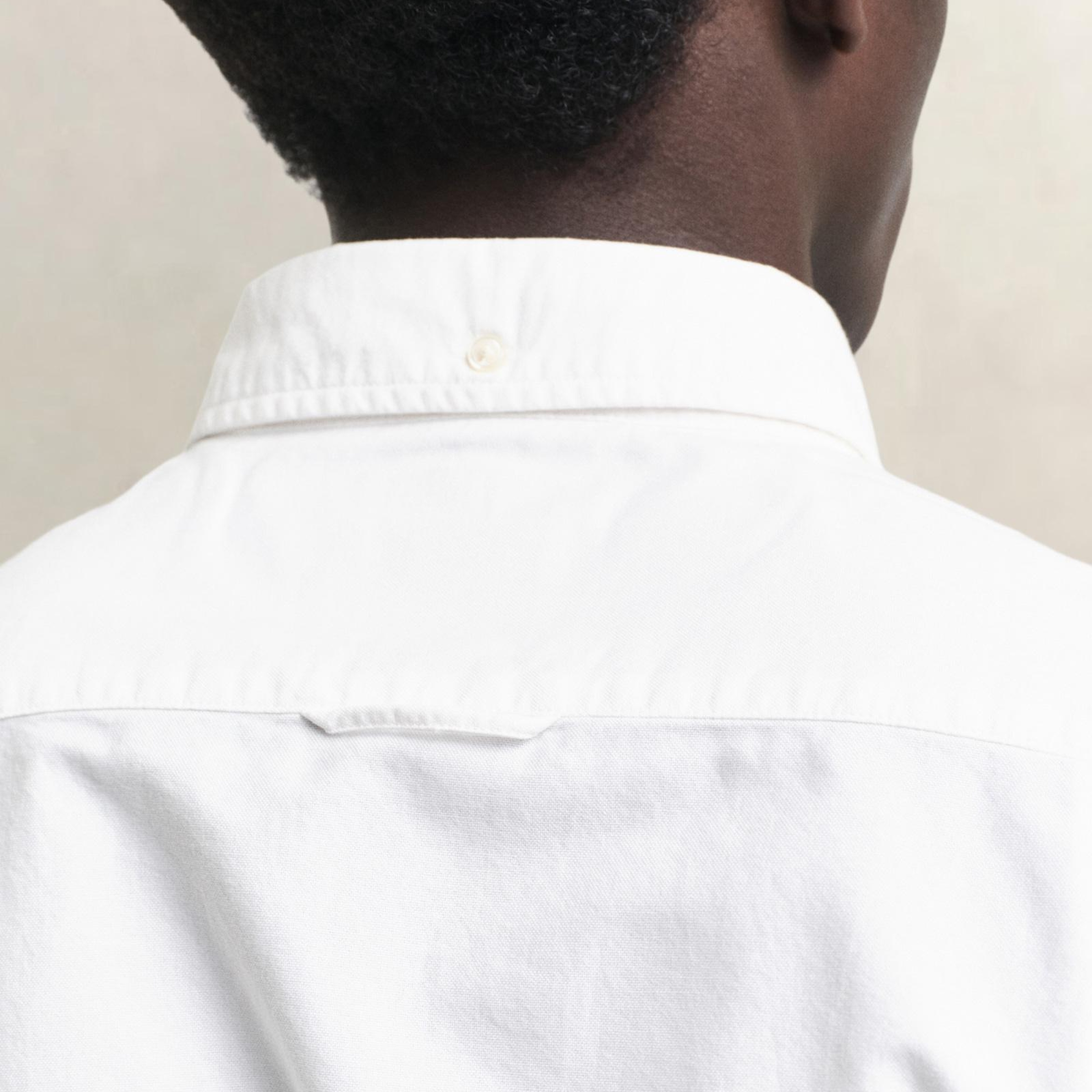 GANT Erkek Beyaz Slim Fit Klasik Yaka Oxford Gömlek