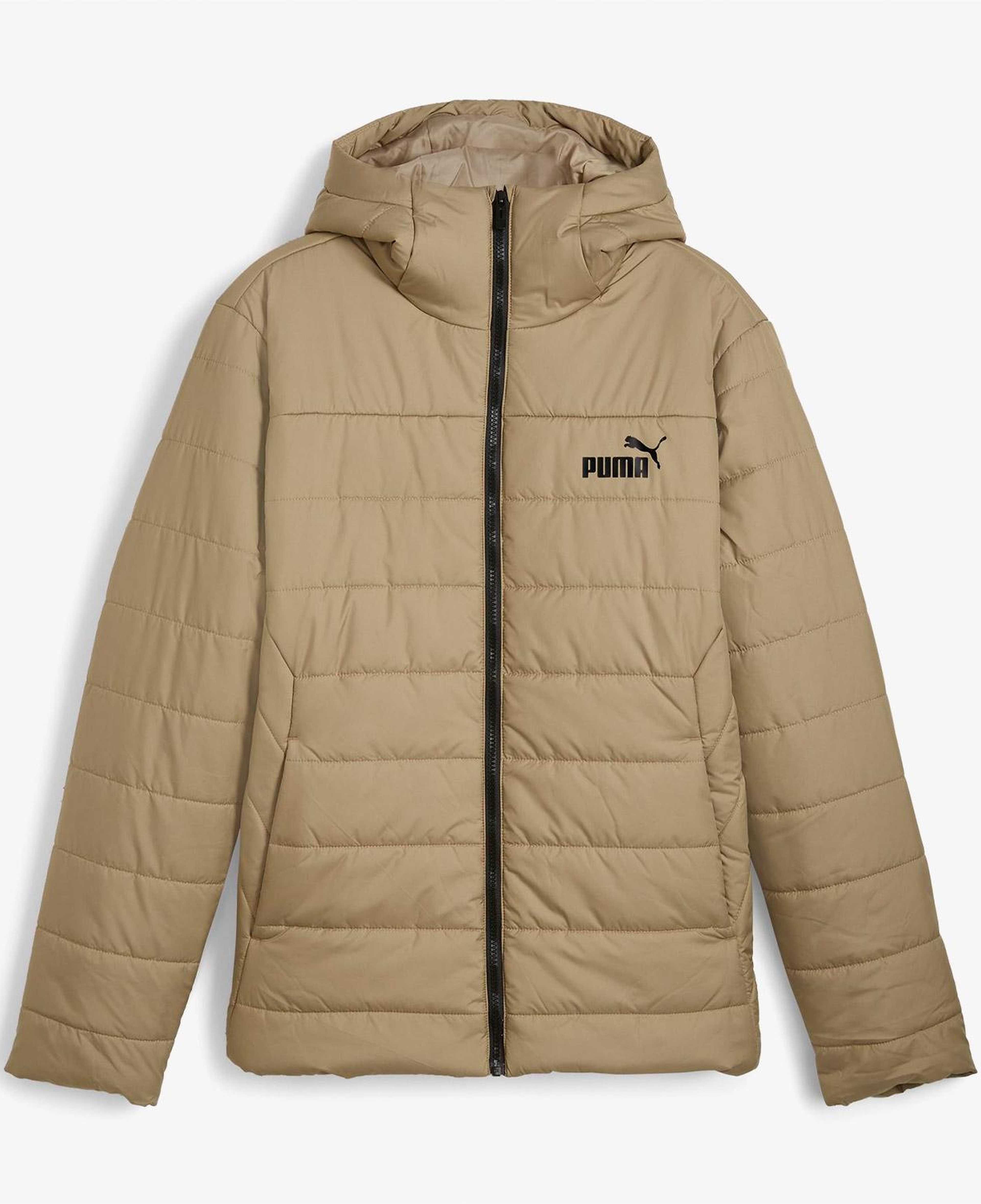 Puma Essentials Hooded Padded Erkek Kahverengi Outdoor Mont
