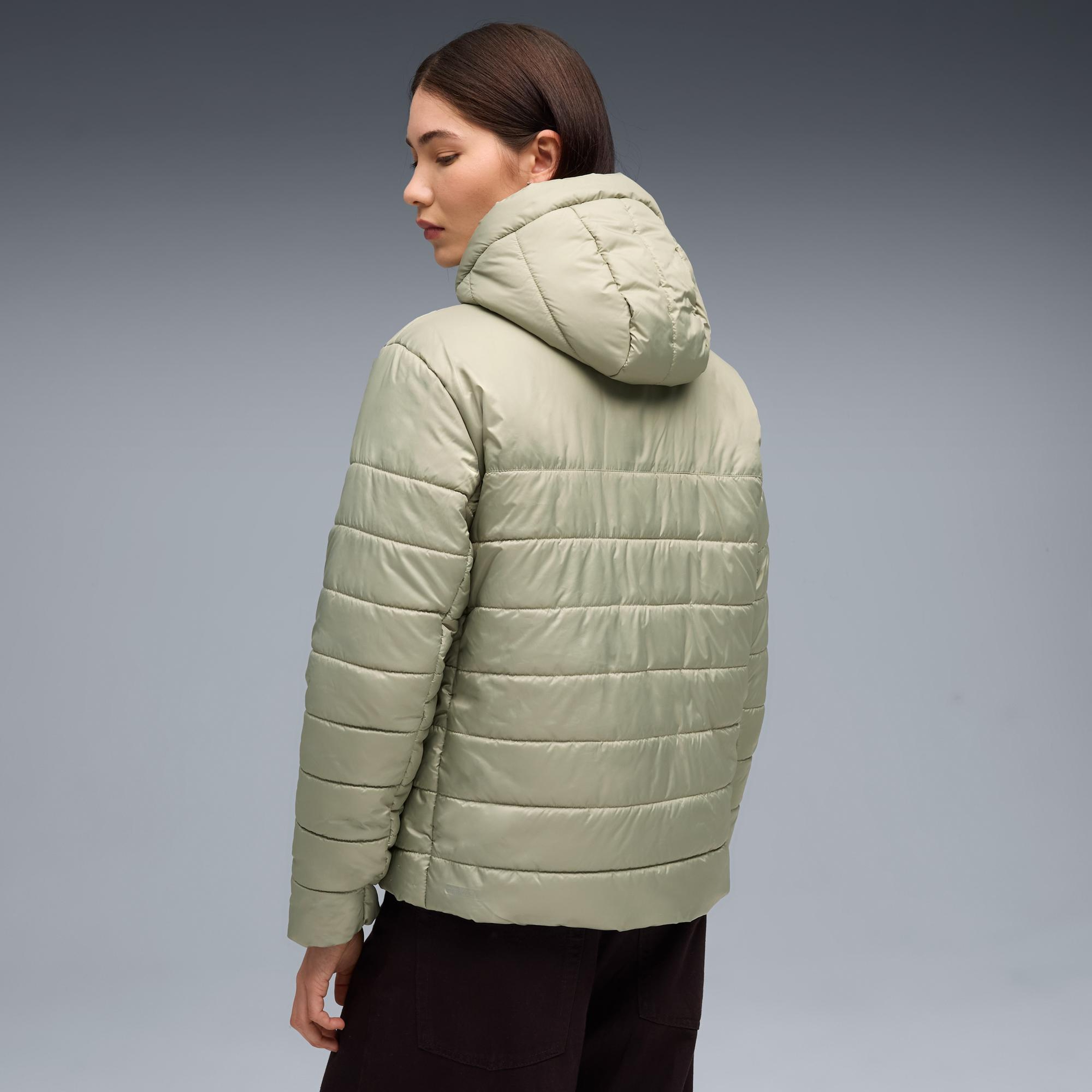Puma Ess Hooded Padded Kadın Yeşil Mont