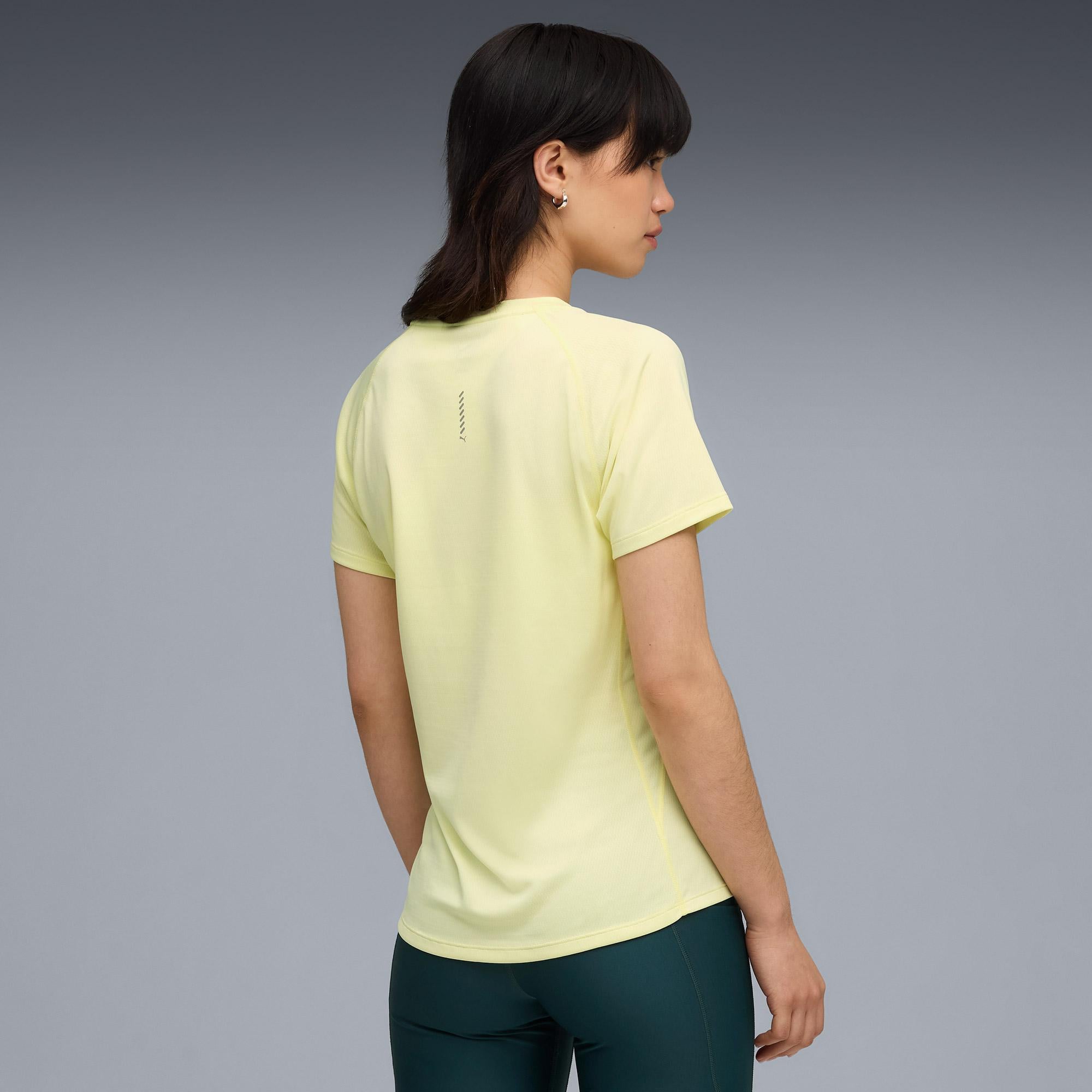 Puma Run Velocity W (Poly) Kadın Sarı Koşu T-Shirt