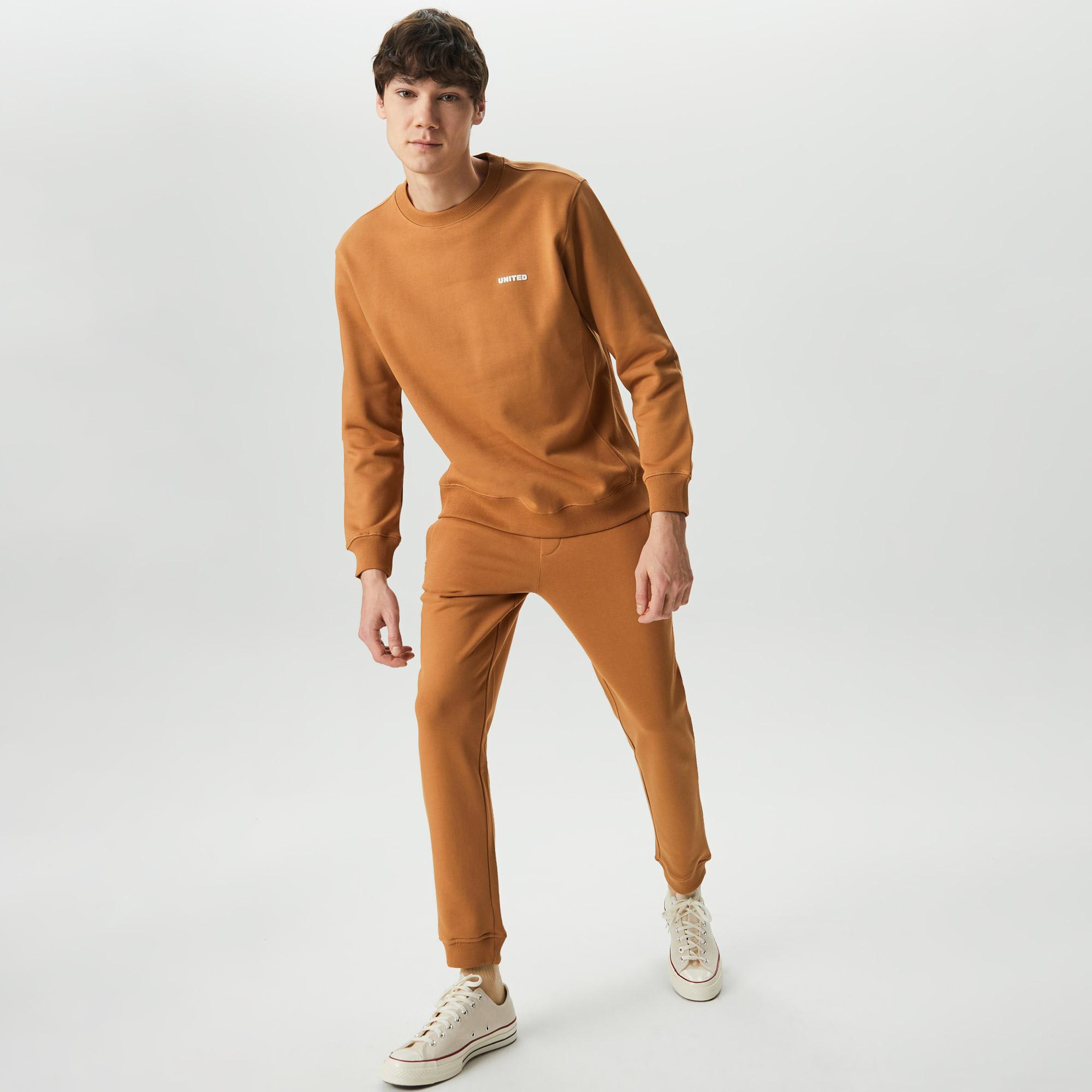 United4 Classic Erkek Kahverengi Sweatshirt