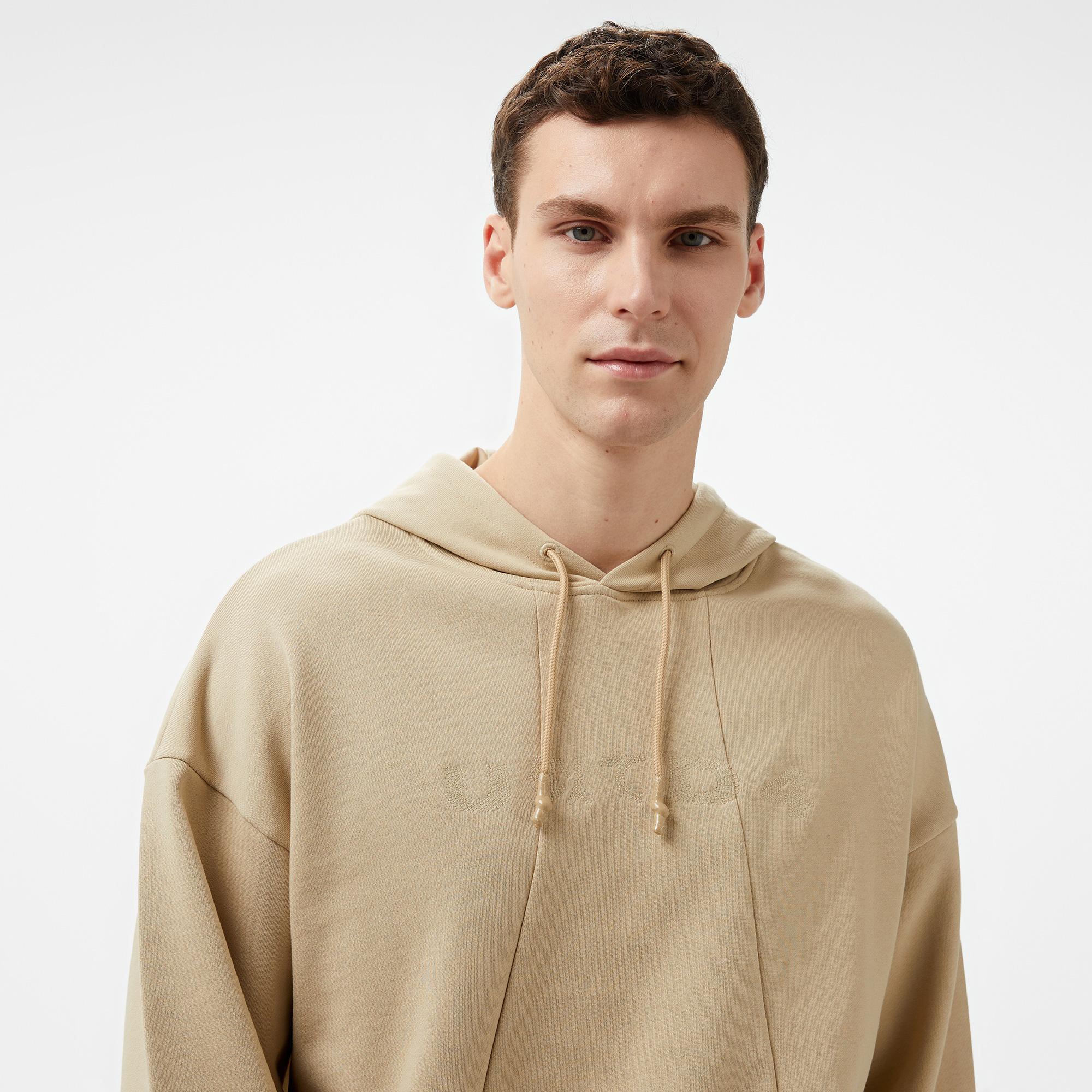 UNITED4 Pieces Erkek Krem Hoodie