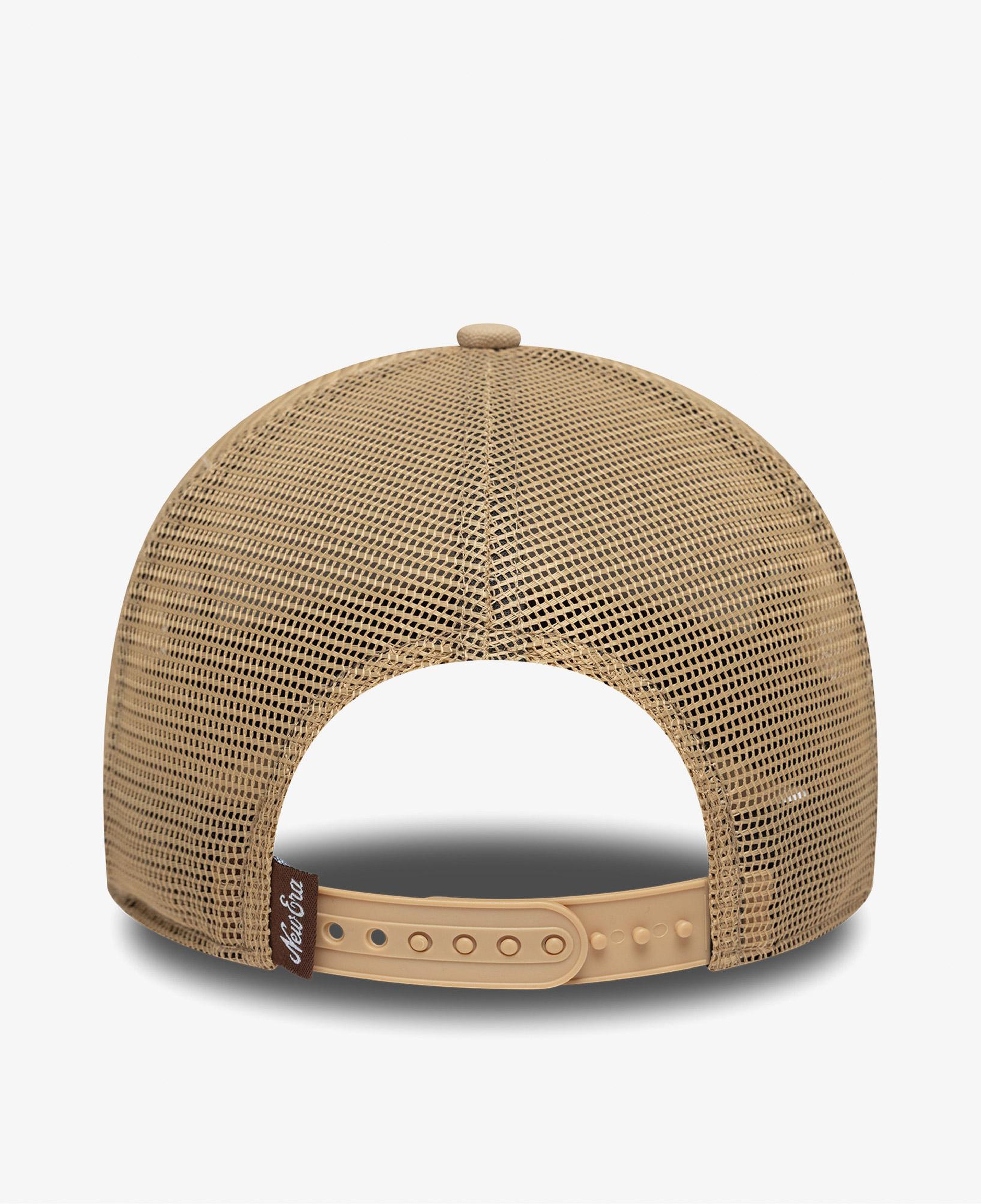 New Era Oval Canvas Distress Trucker Unisex Bej Şapka