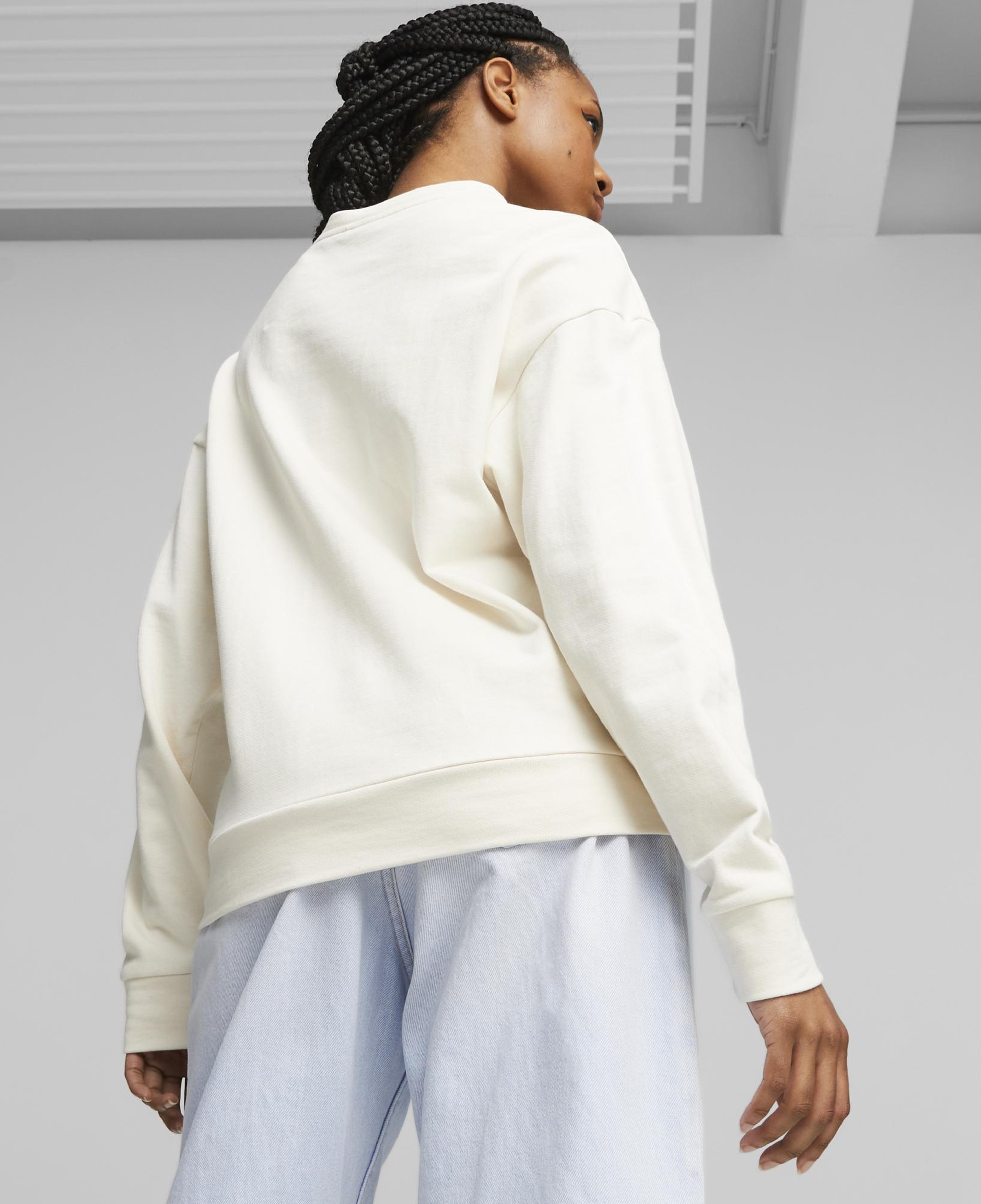 Puma Better Essentıals Crew Kadın Bej Sweatshirt