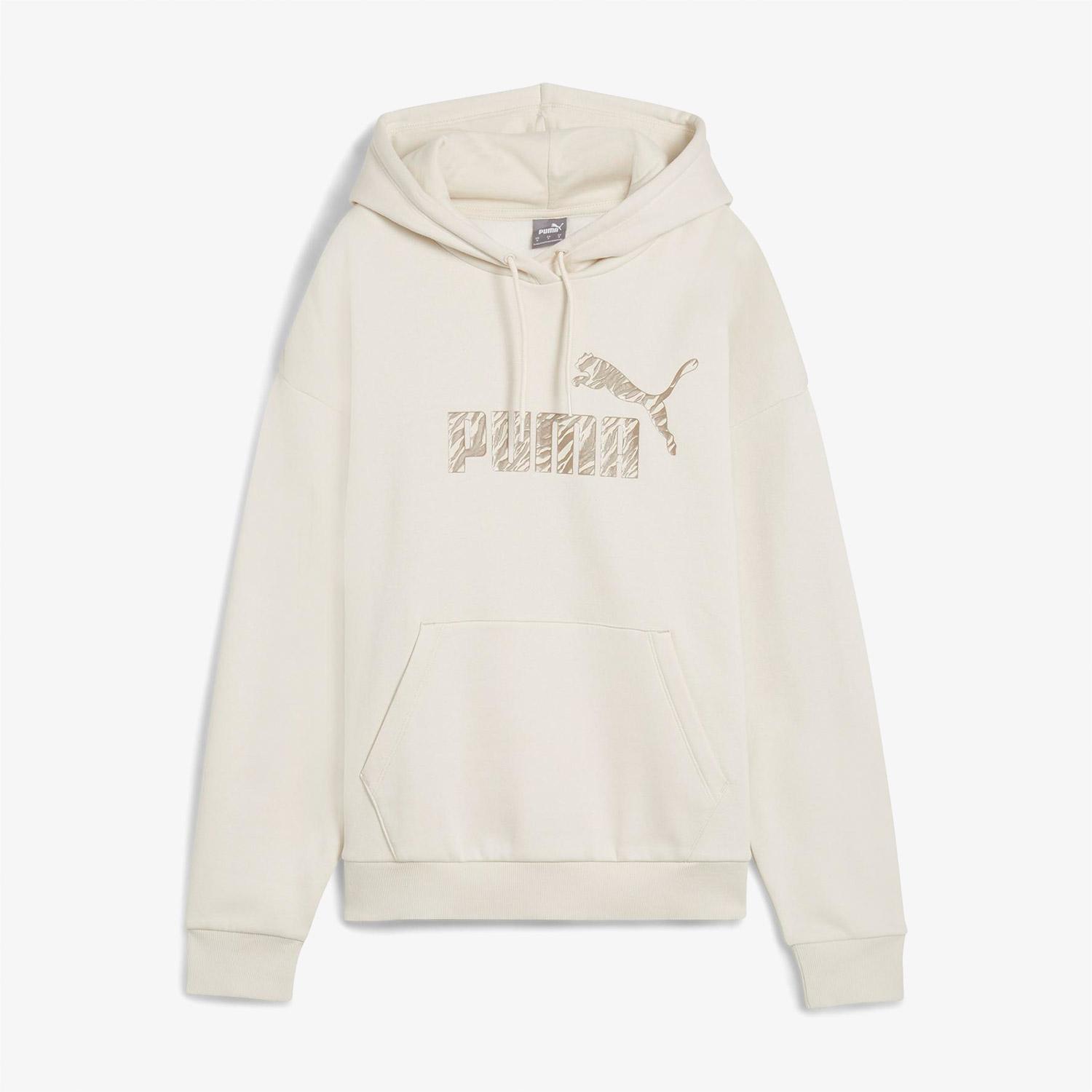 Puma Essential Animal Kadın Bej Günlük Sweatshirt