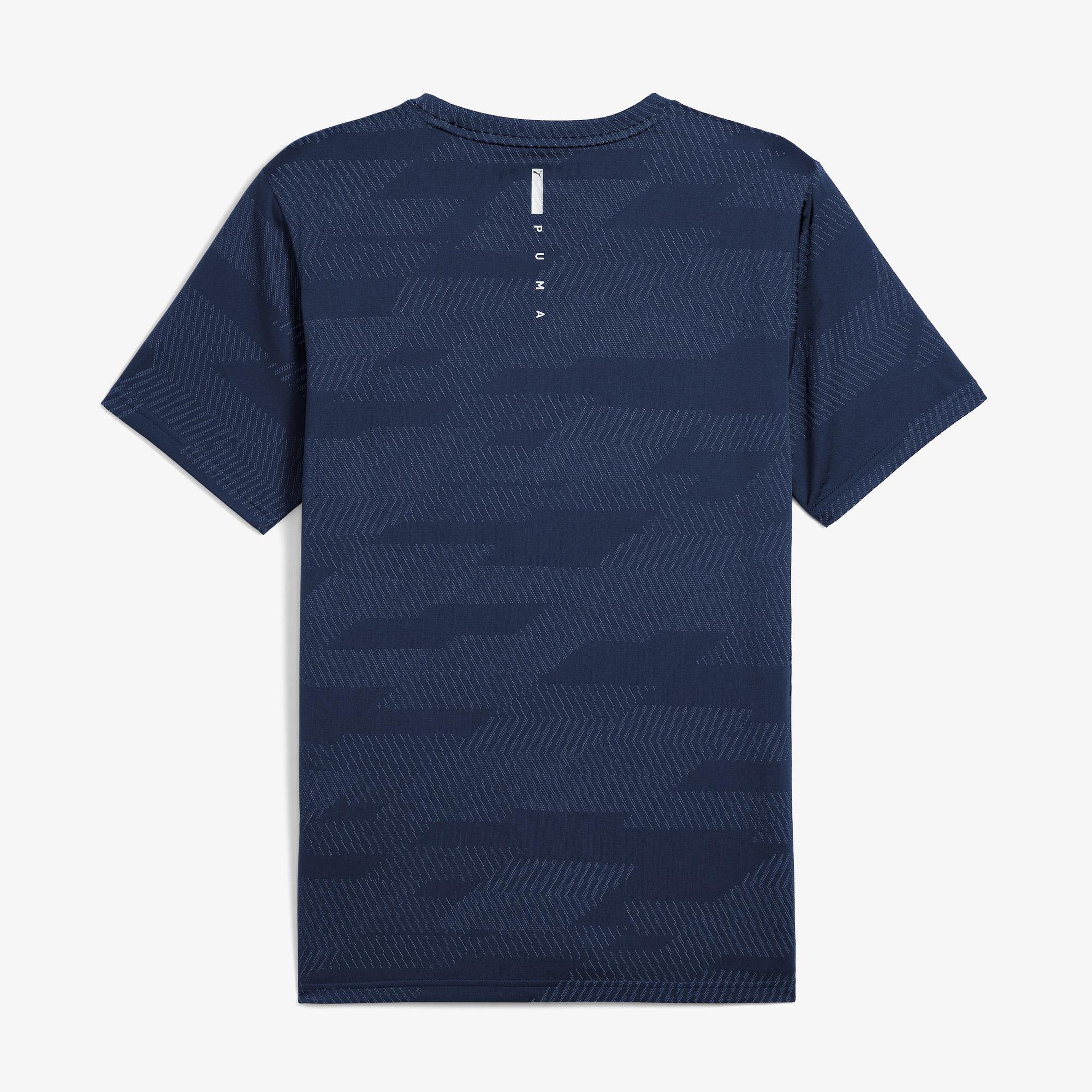 Puma Flex Jacquard Erkek Lacivert Antrenman T-Shirt