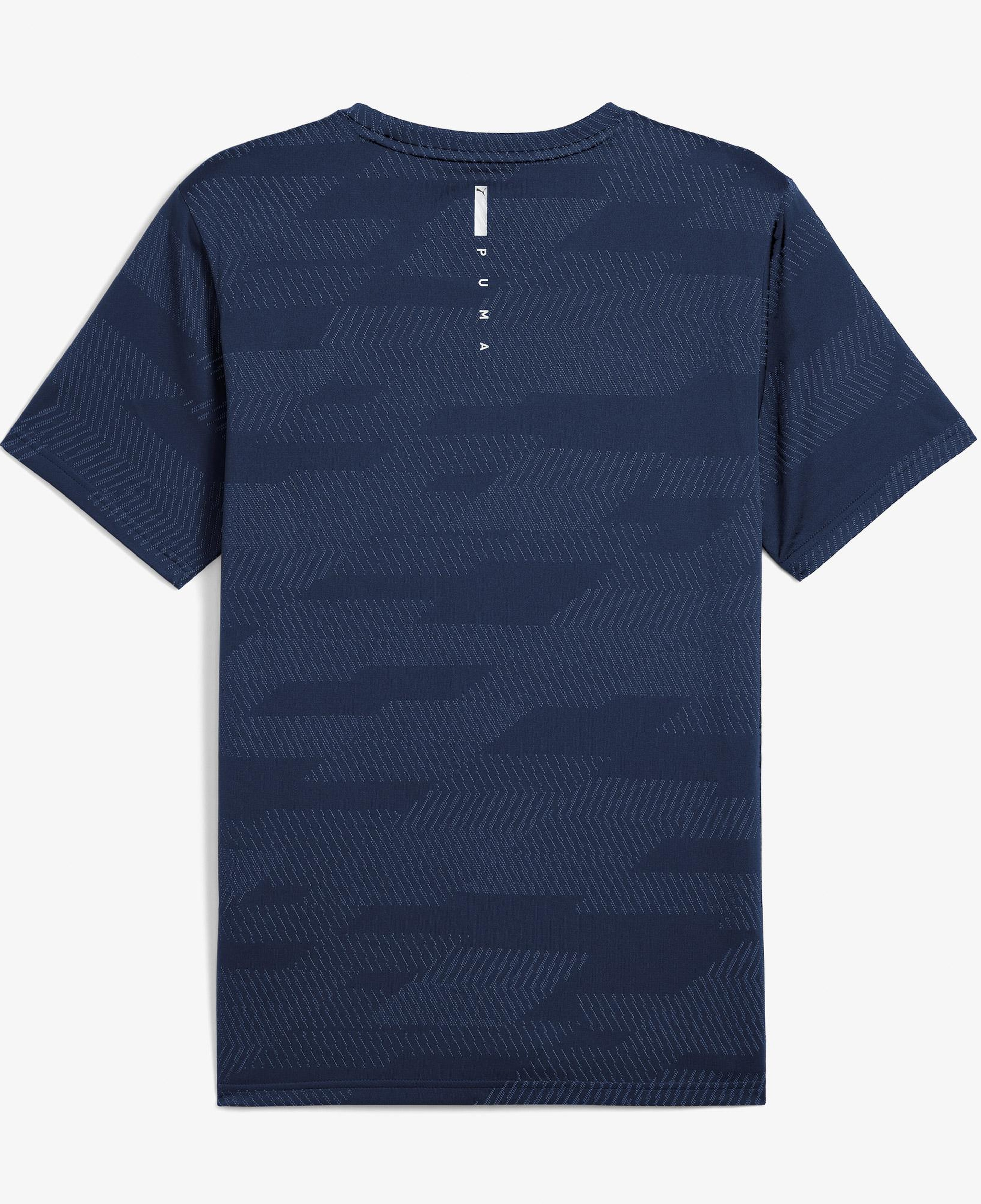 Puma Flex Jacquard Erkek Lacivert Antrenman T-Shirt