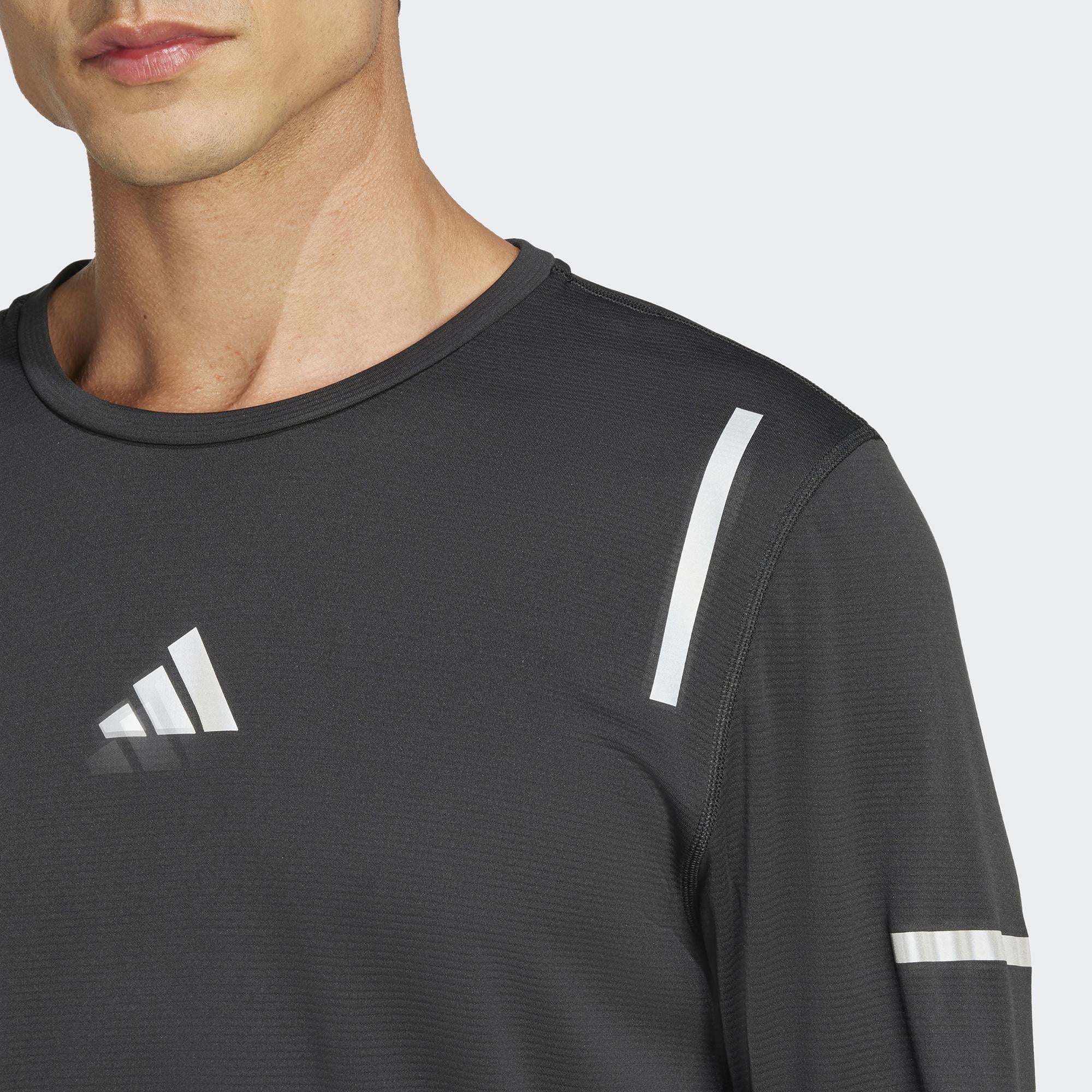 adidas Ultimate Reflective Erkek Siyah Koşu T-Shirt