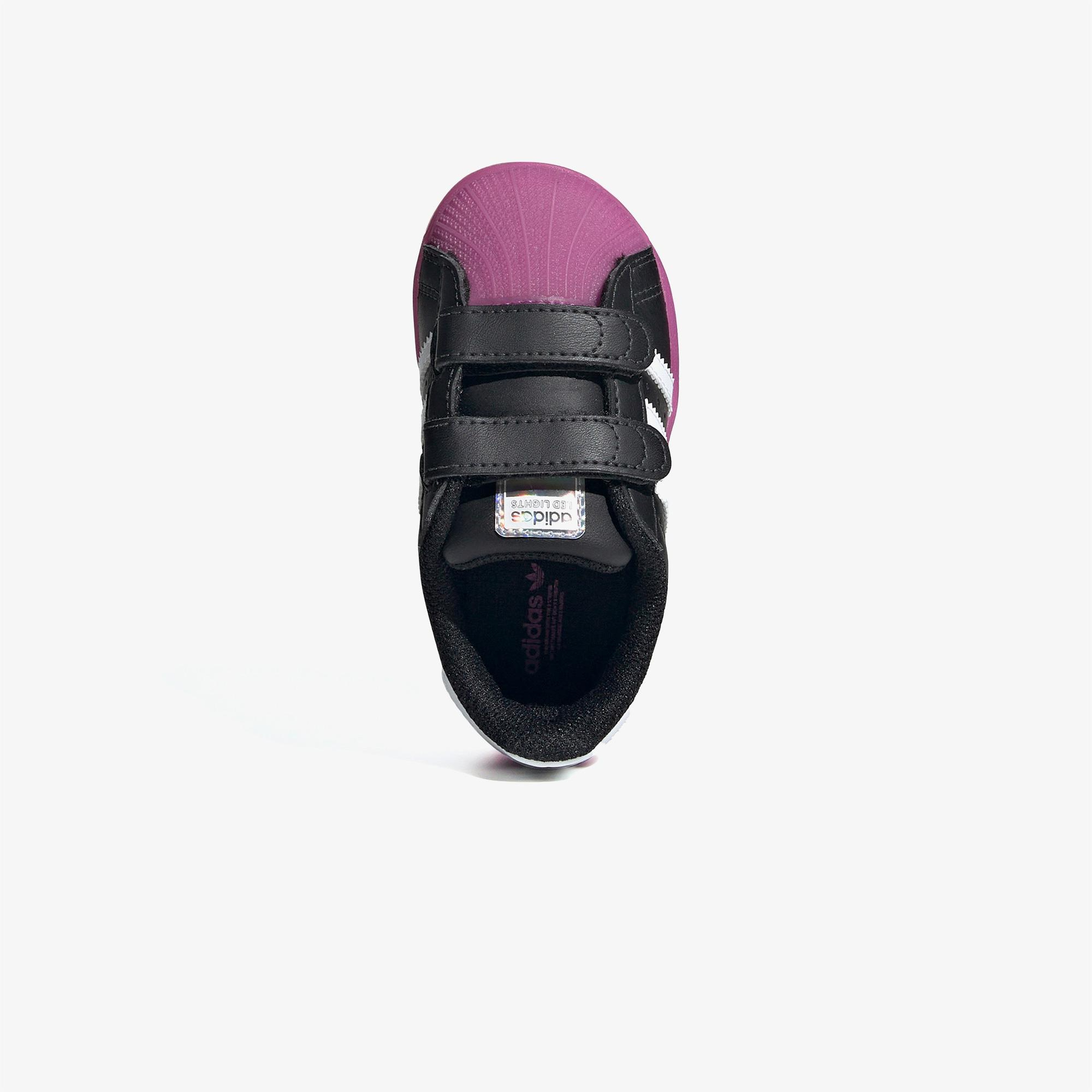adidas Superstar LED Light Bebek Siyah Ayakkabı