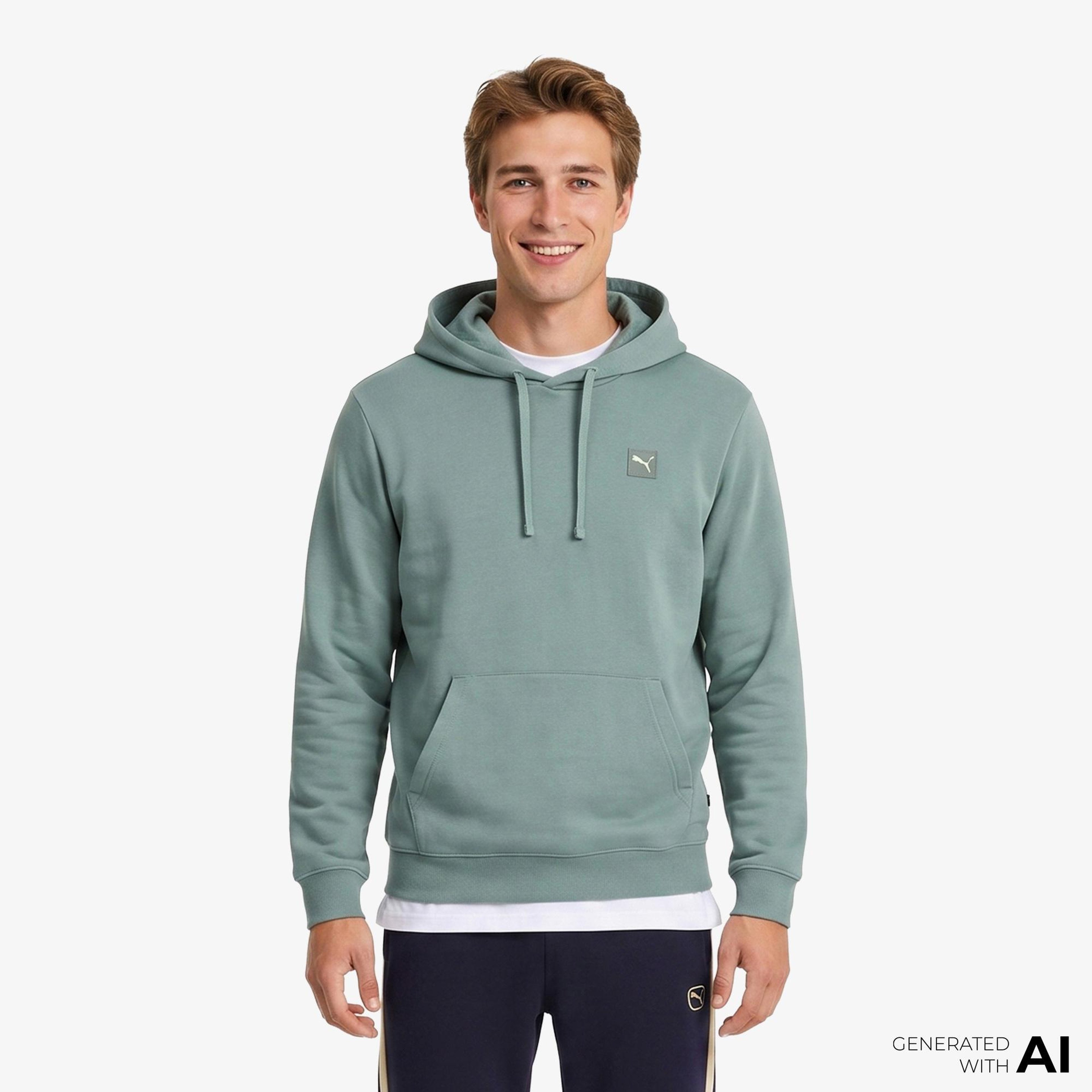 Puma Ess Elevated Tr Erkek Yeşil Sweatshirt