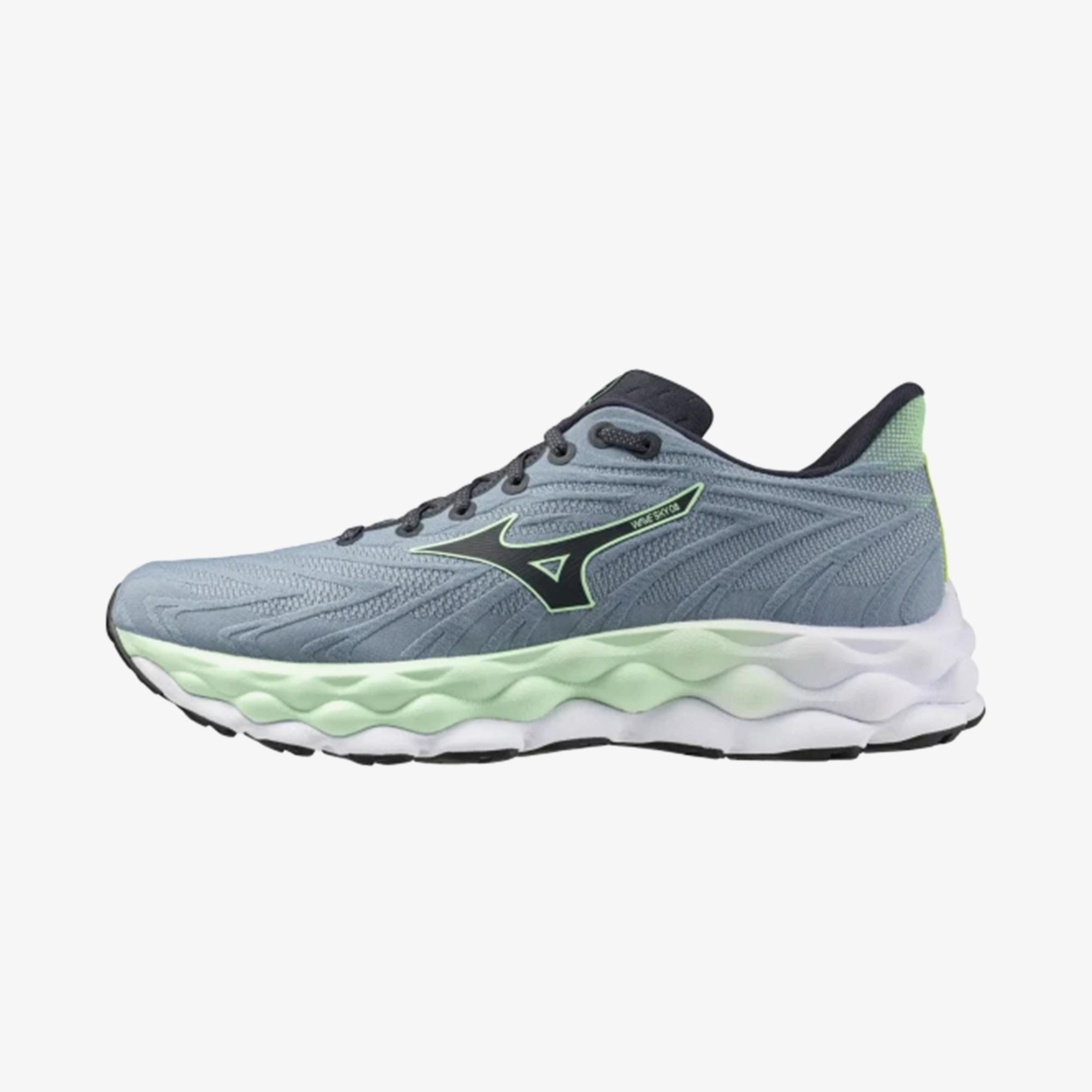 Mizuno Wave Sky 8 Erkek Gri Koşu Ayakkabısı
