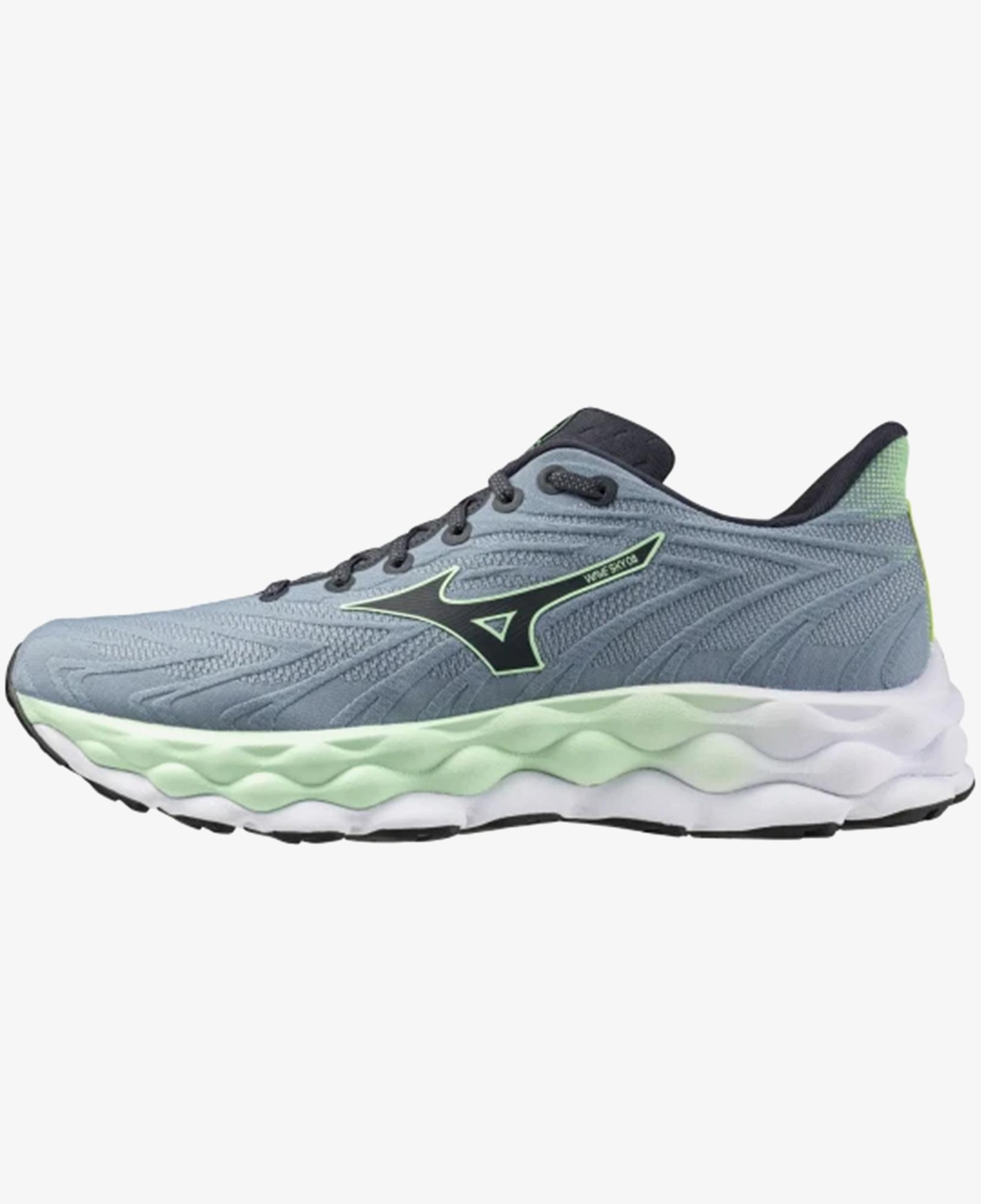 Mizuno Wave Sky 8 Erkek Gri Koşu Ayakkabısı