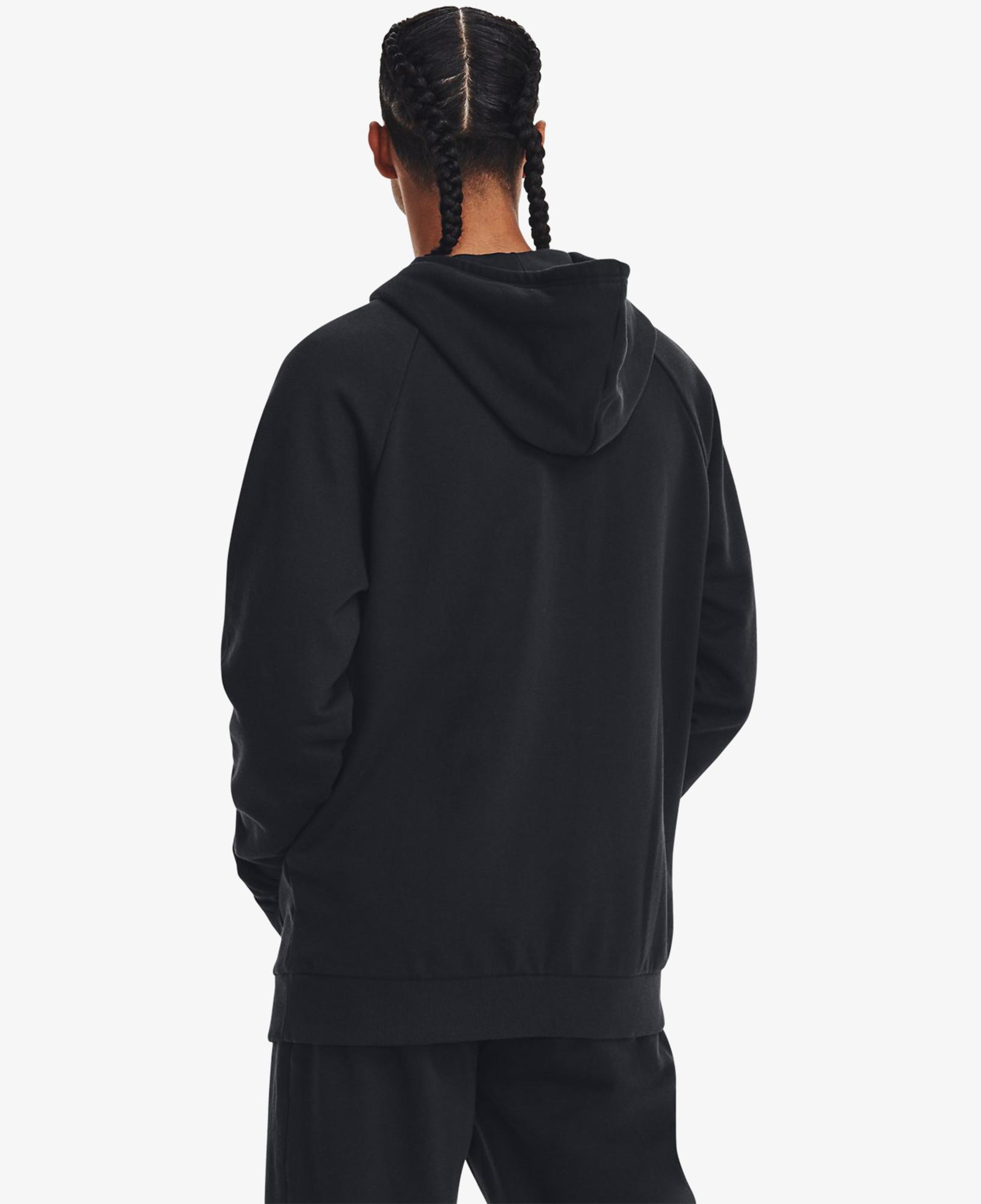 Under Armour Rival Fleece Logo Erkek Siyah Günlük Sweatshirt