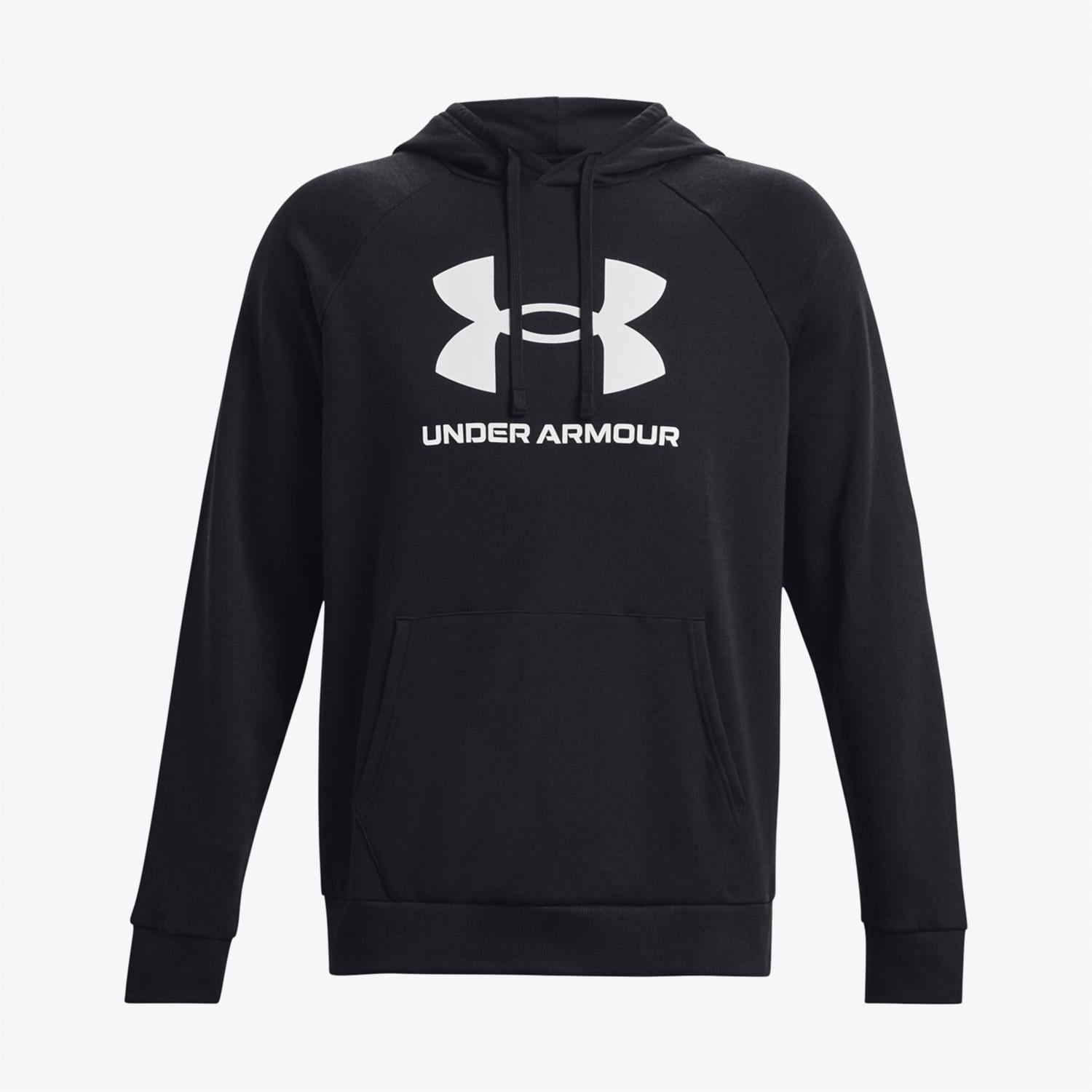 Under Armour Rival Fleece Logo Erkek Siyah Günlük Sweatshirt