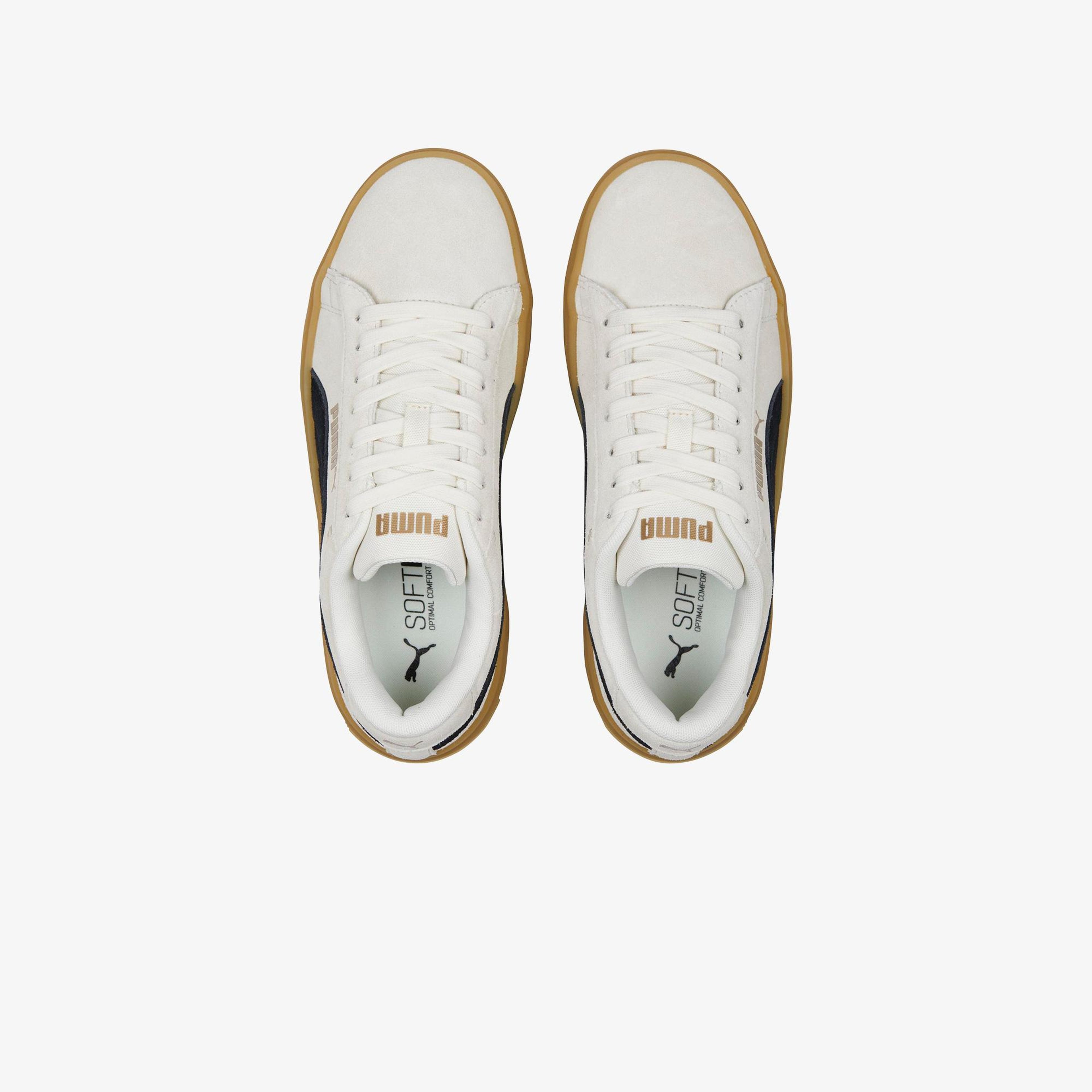 Puma Smash Platform V3 Sd Kadın Krem Spor Ayakkabı