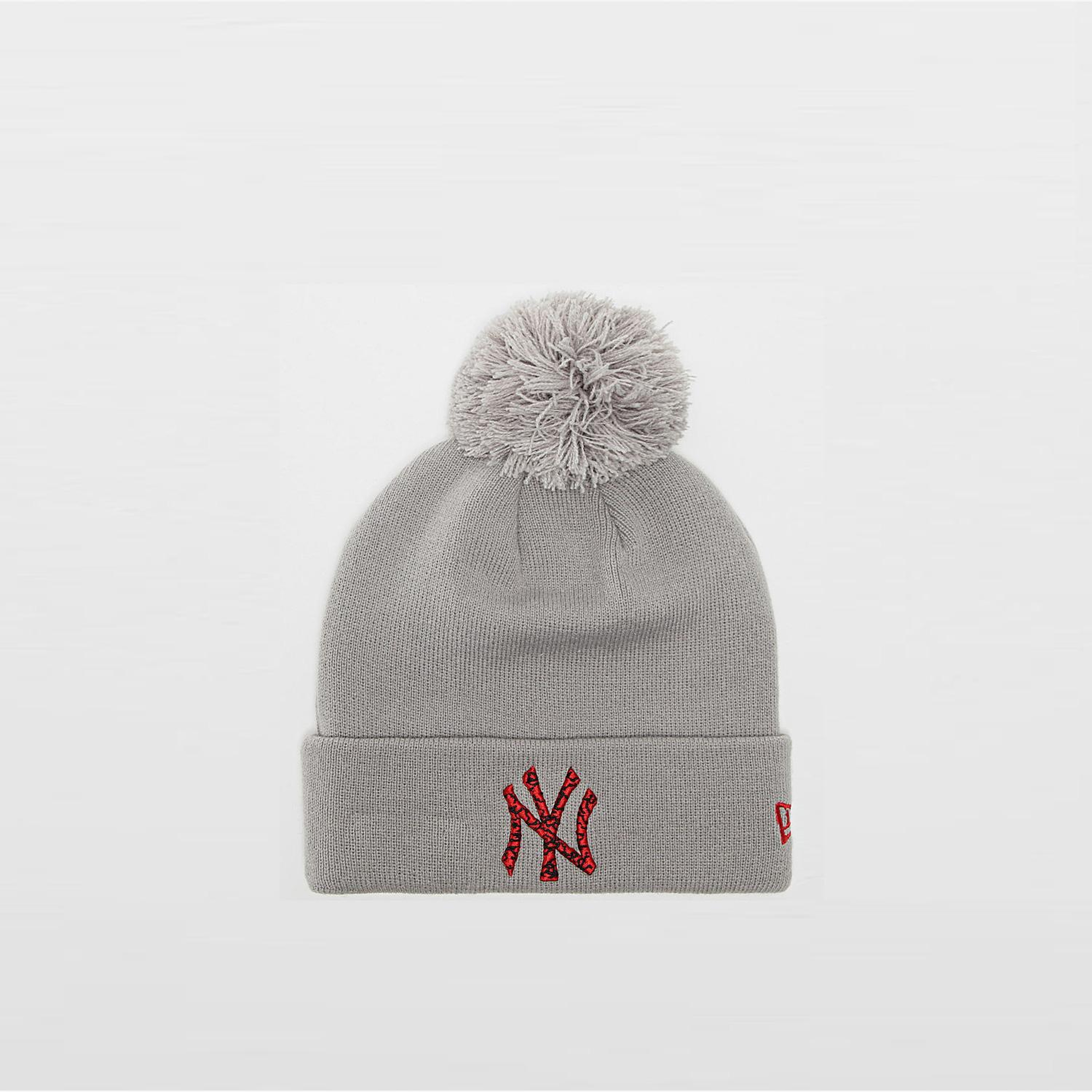 New Era Bonnet Bobble New York Yankees Kadın Gri Bere