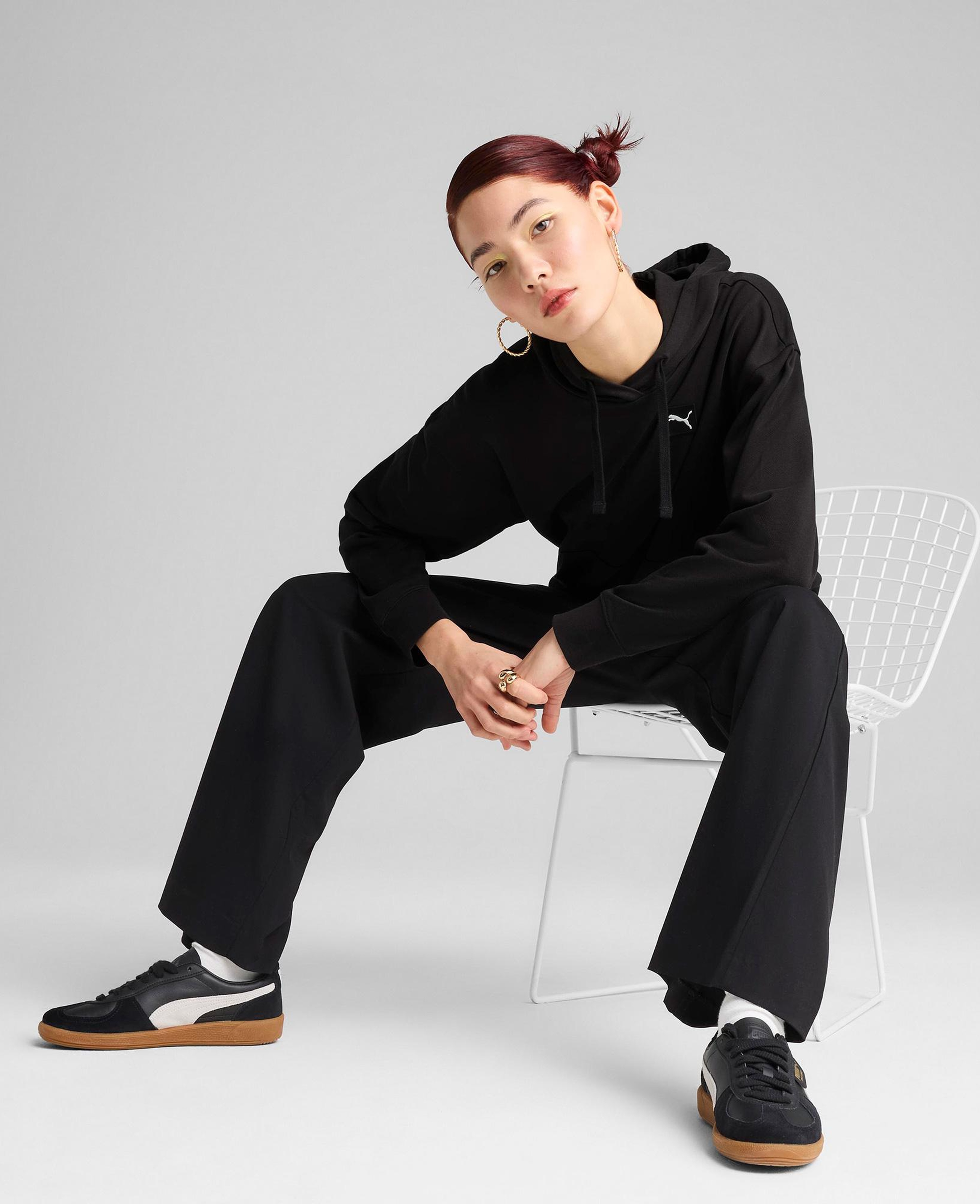 Puma Ess Elevated Comfort tr Kadın Siyah Sweatshirt