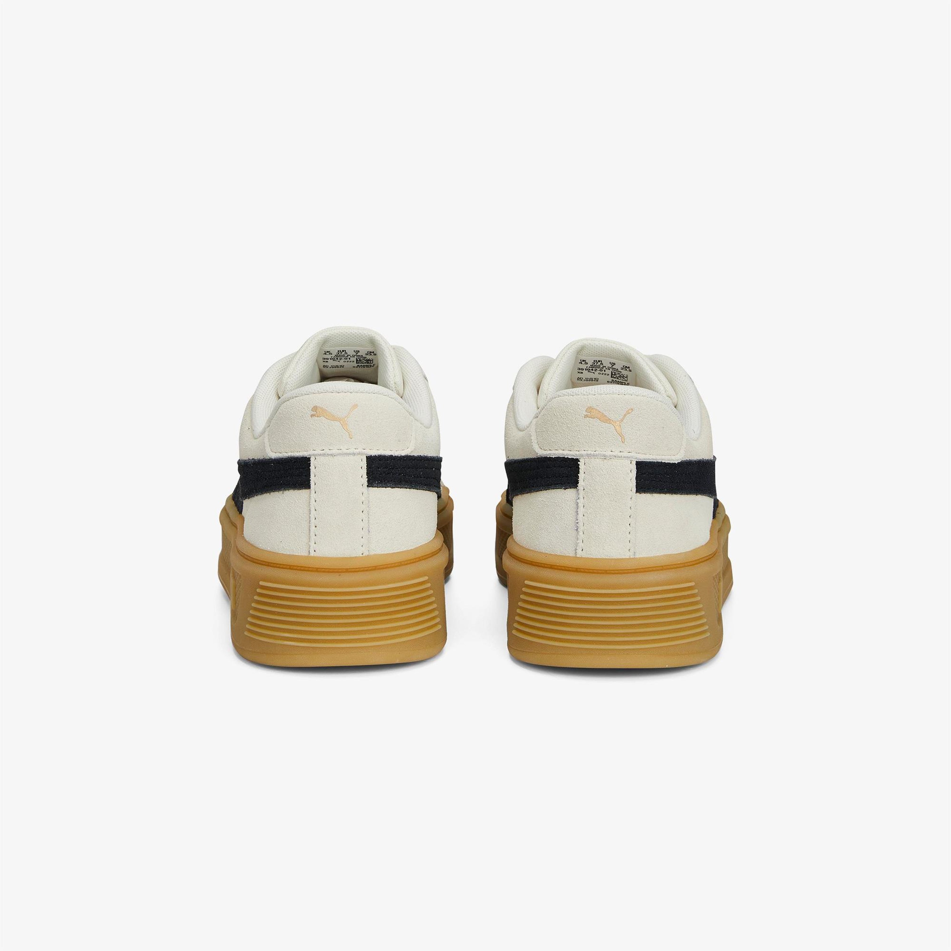 Puma Smash Platform V3 Sd Kadın Krem Spor Ayakkabı