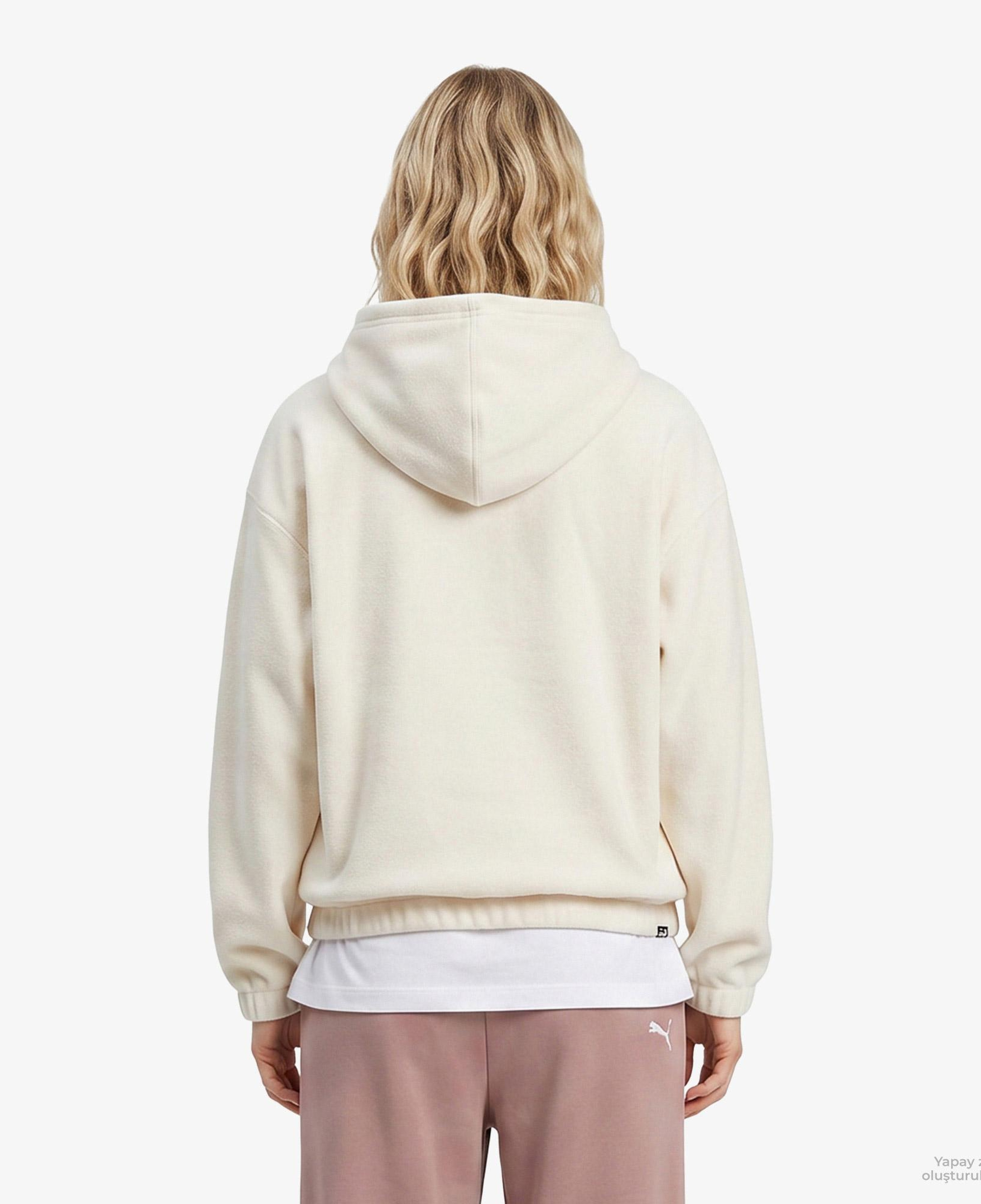 Puma Essentials Elevated Kadın Bej Günlük Sweatshirt