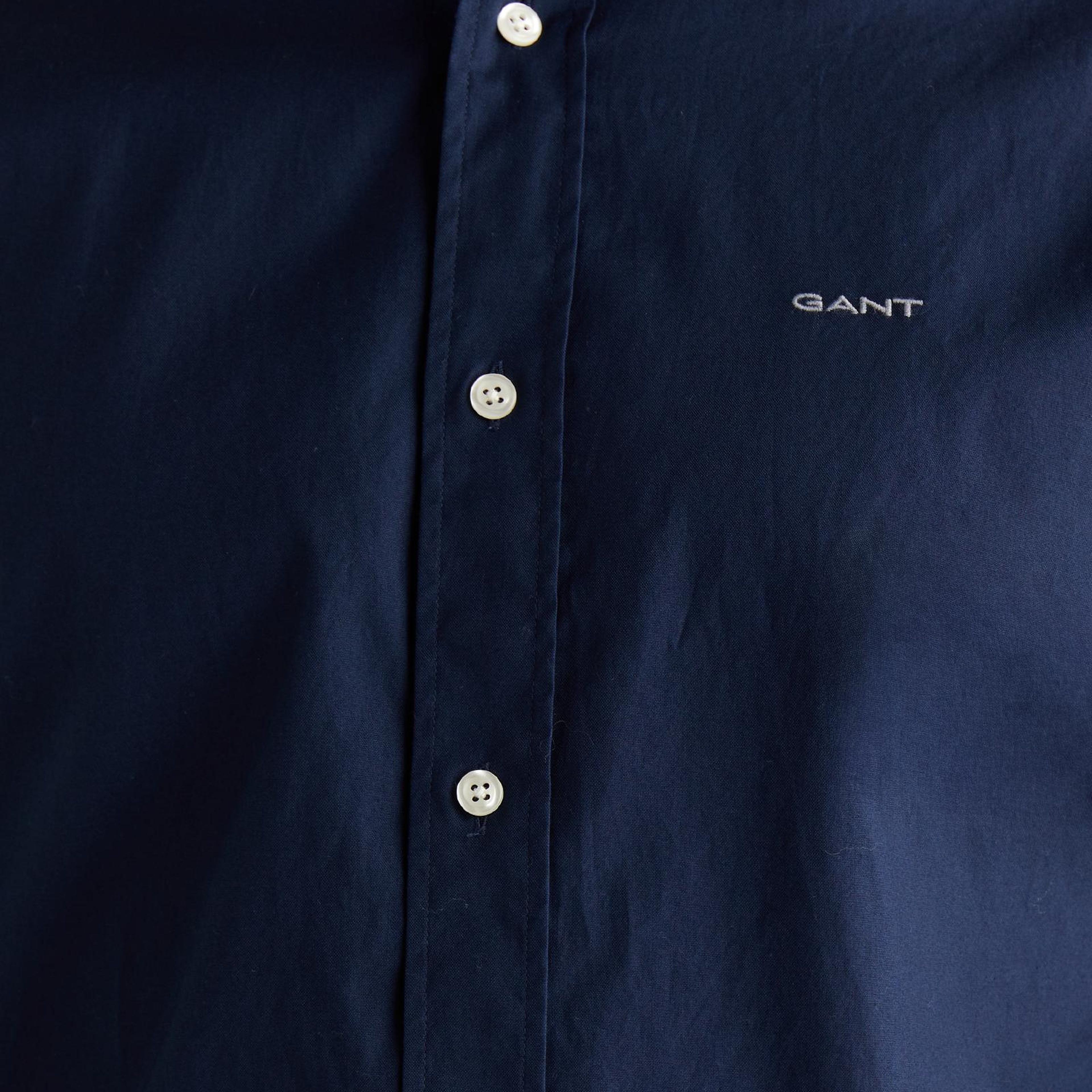 GANT Erkek Lacivert Regular Fit Düğmeli Yaka Oxford Gömlek